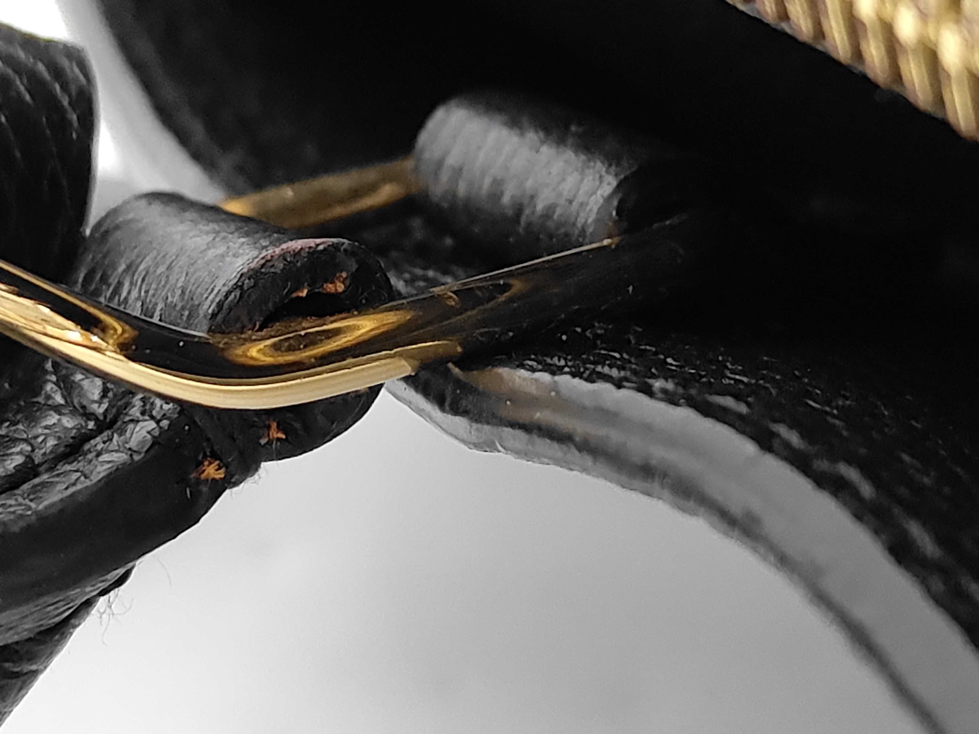 Grand Palais Black Embossed Monogram Handbag — view 8