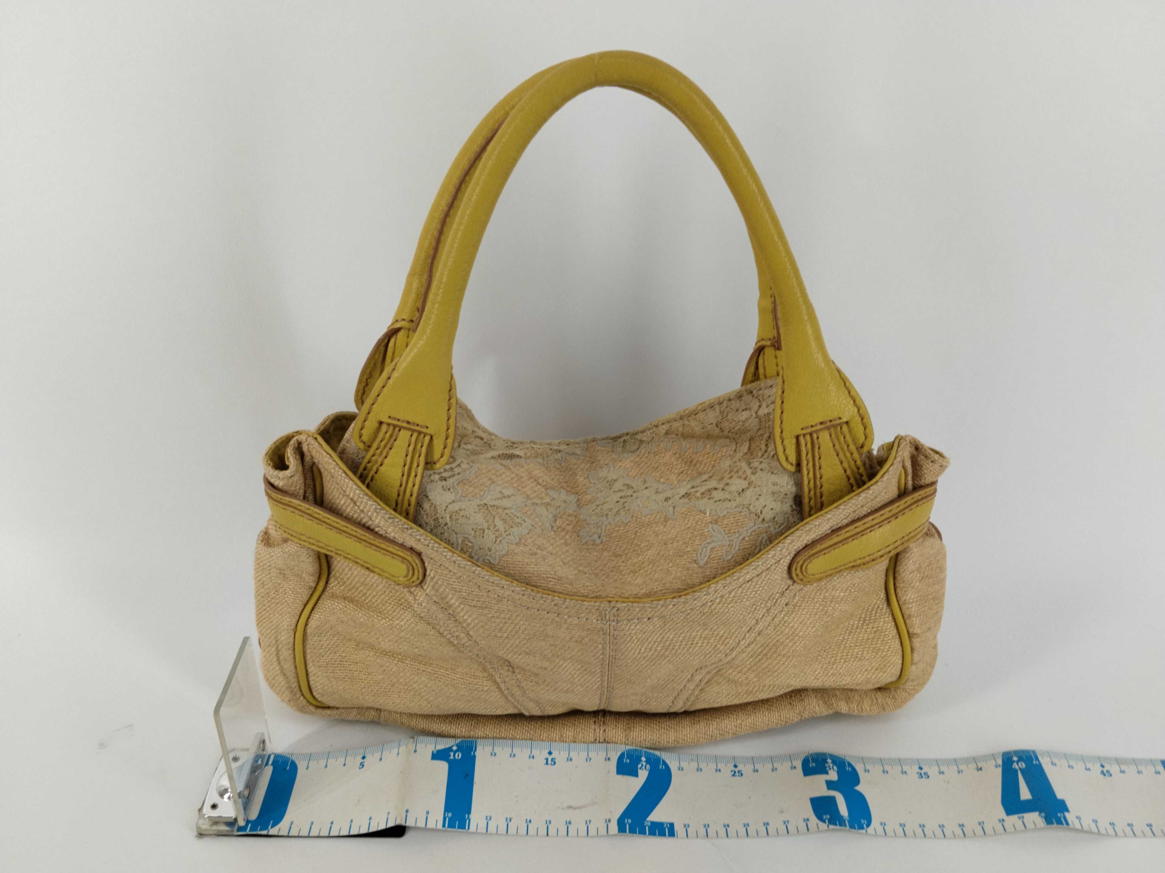 Embroidered Leather Flower Motif Handbag — view 2