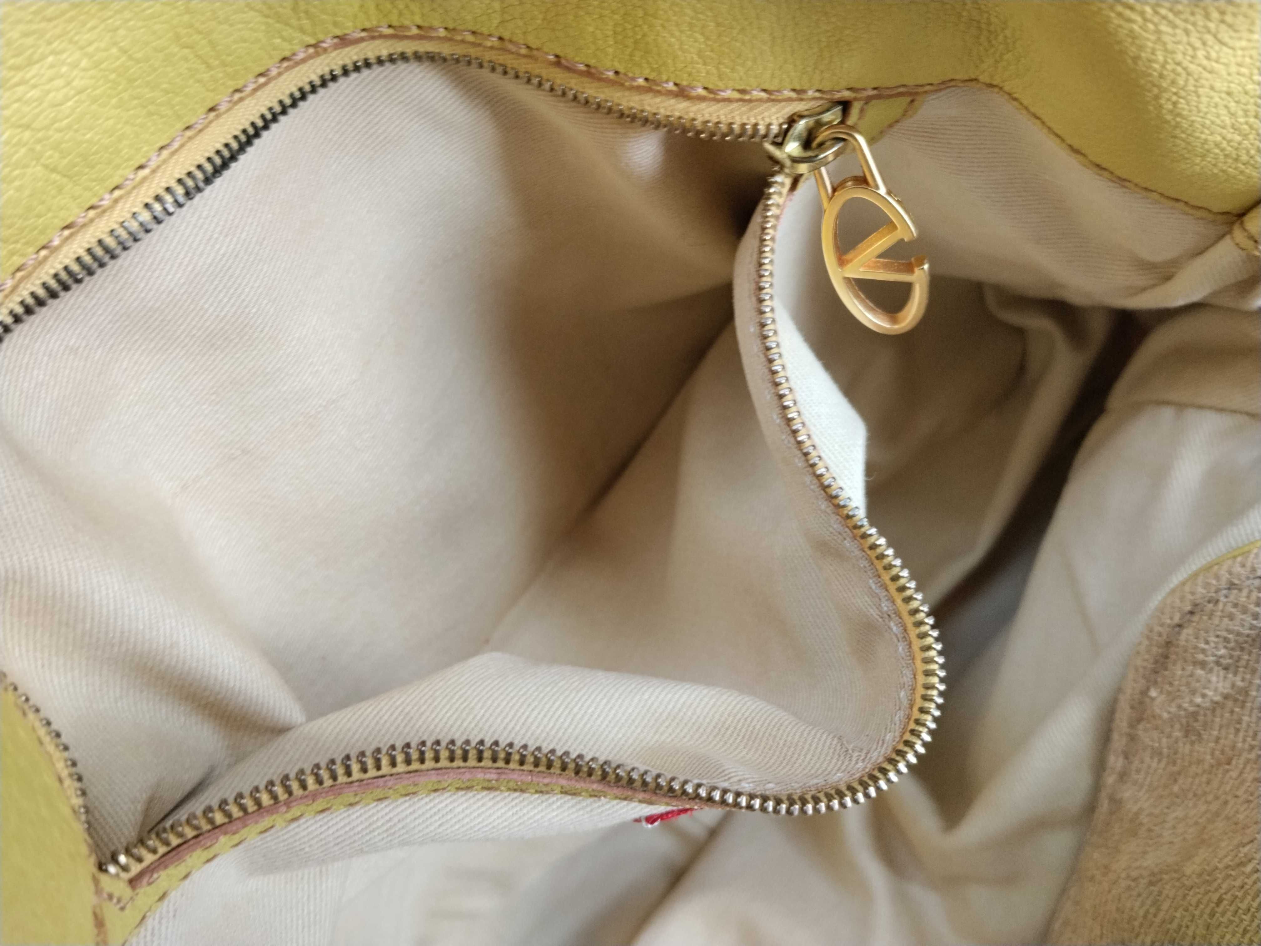 Embroidered Leather Flower Motif Handbag — view 13