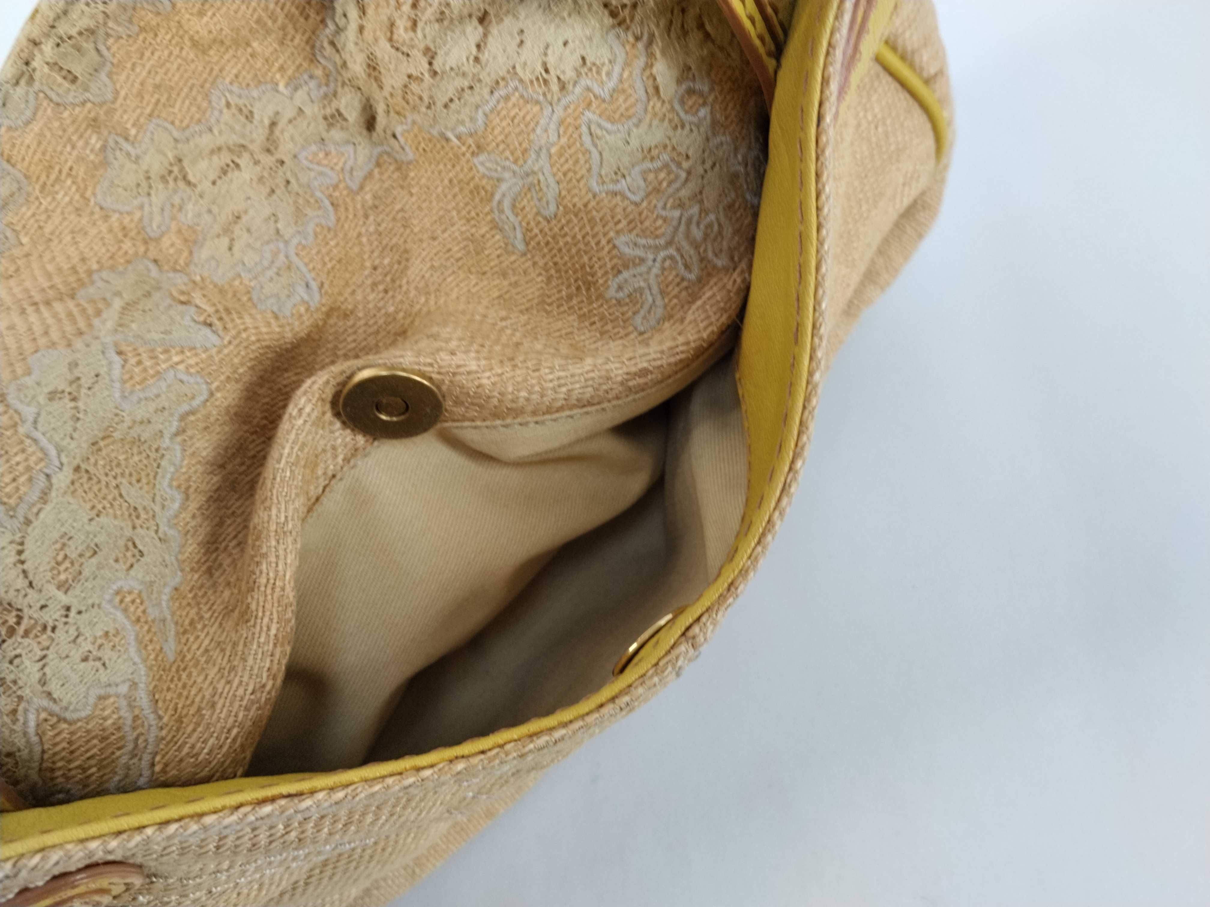 Embroidered Leather Flower Motif Handbag — view 15