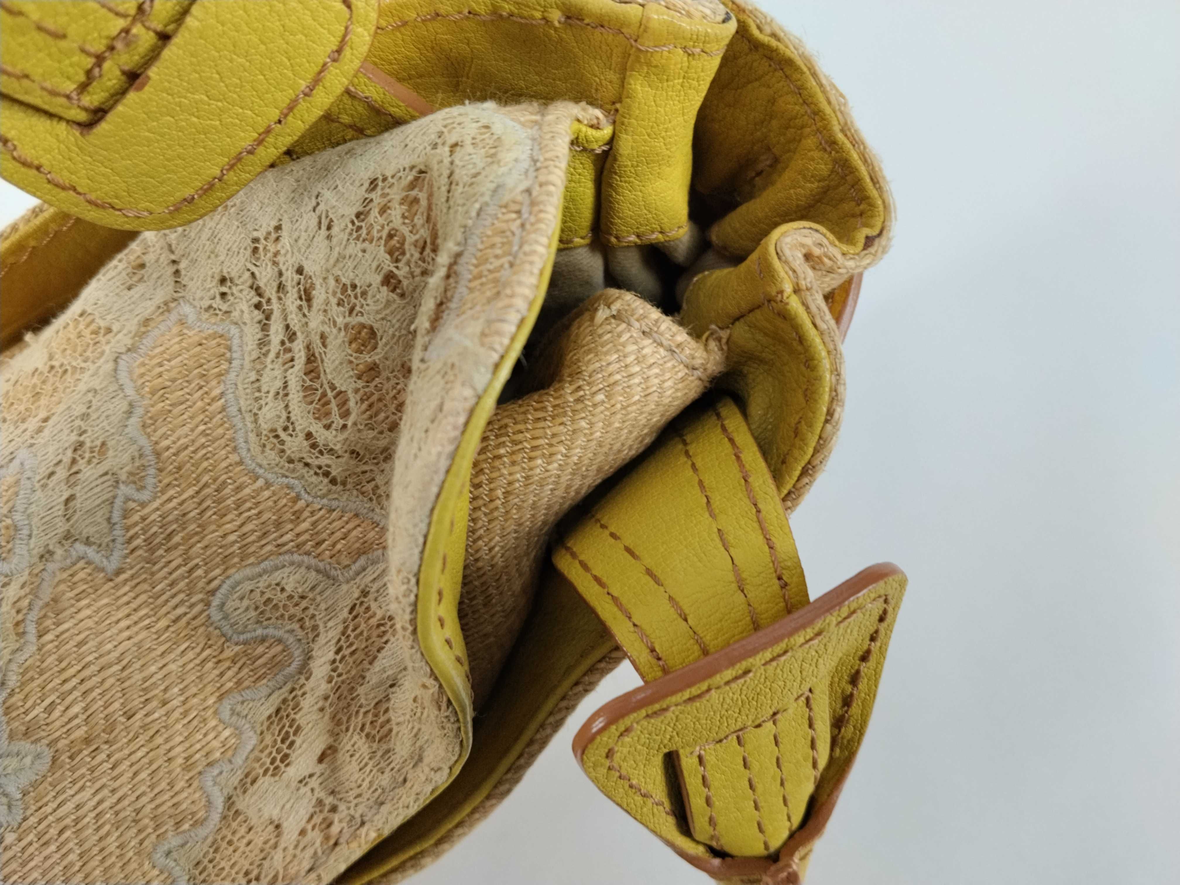 Embroidered Leather Flower Motif Handbag — view 9