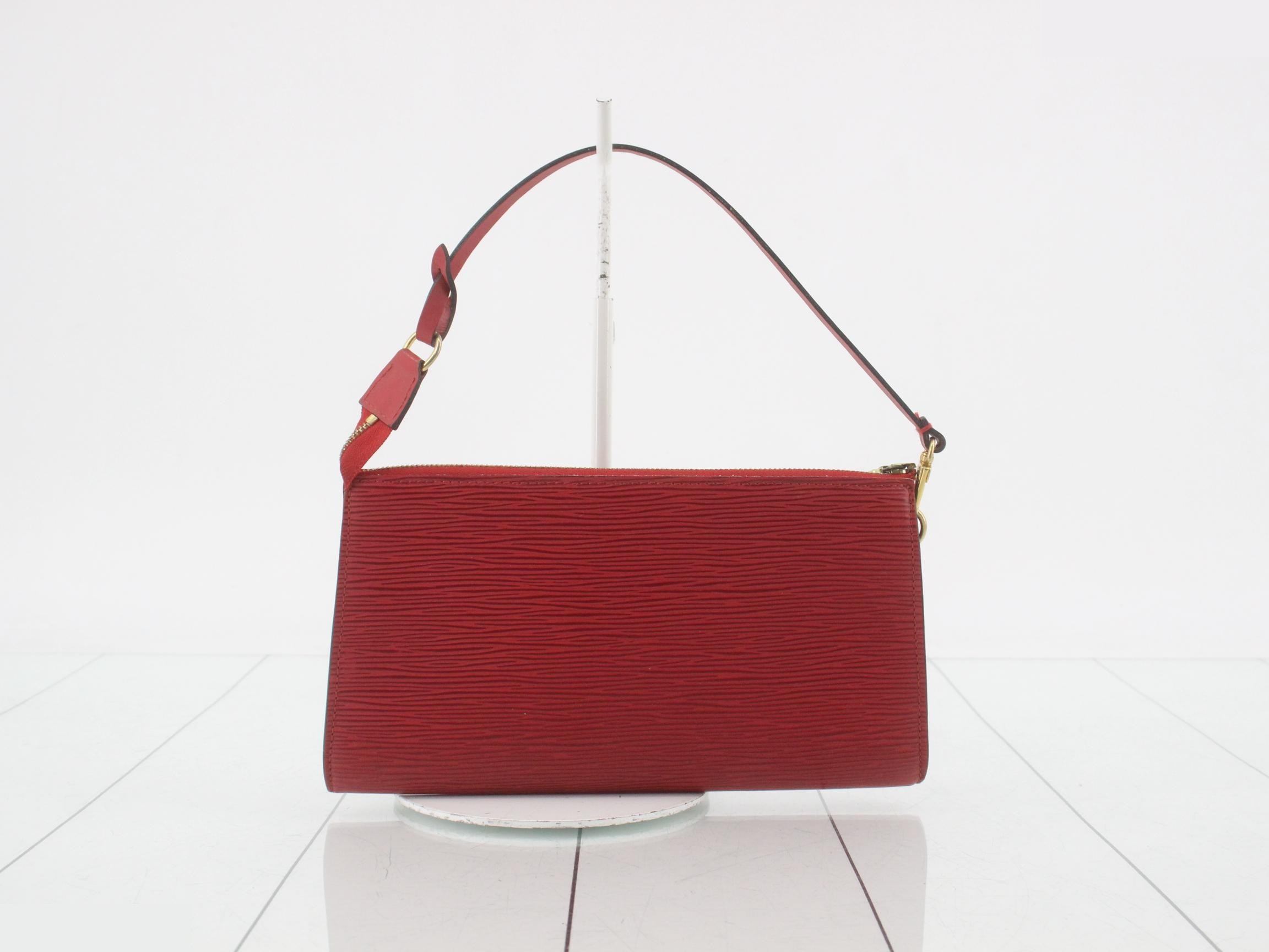 LV Epi Pochette Accessoires, Castilian Red, M52947 — view 2