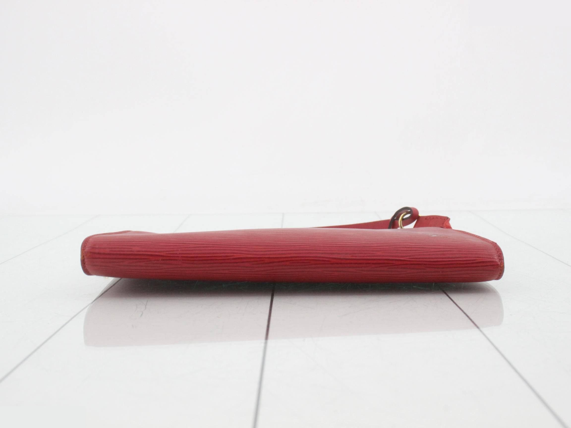LV Epi Pochette Accessoires, Castilian Red, M52947 — view 3