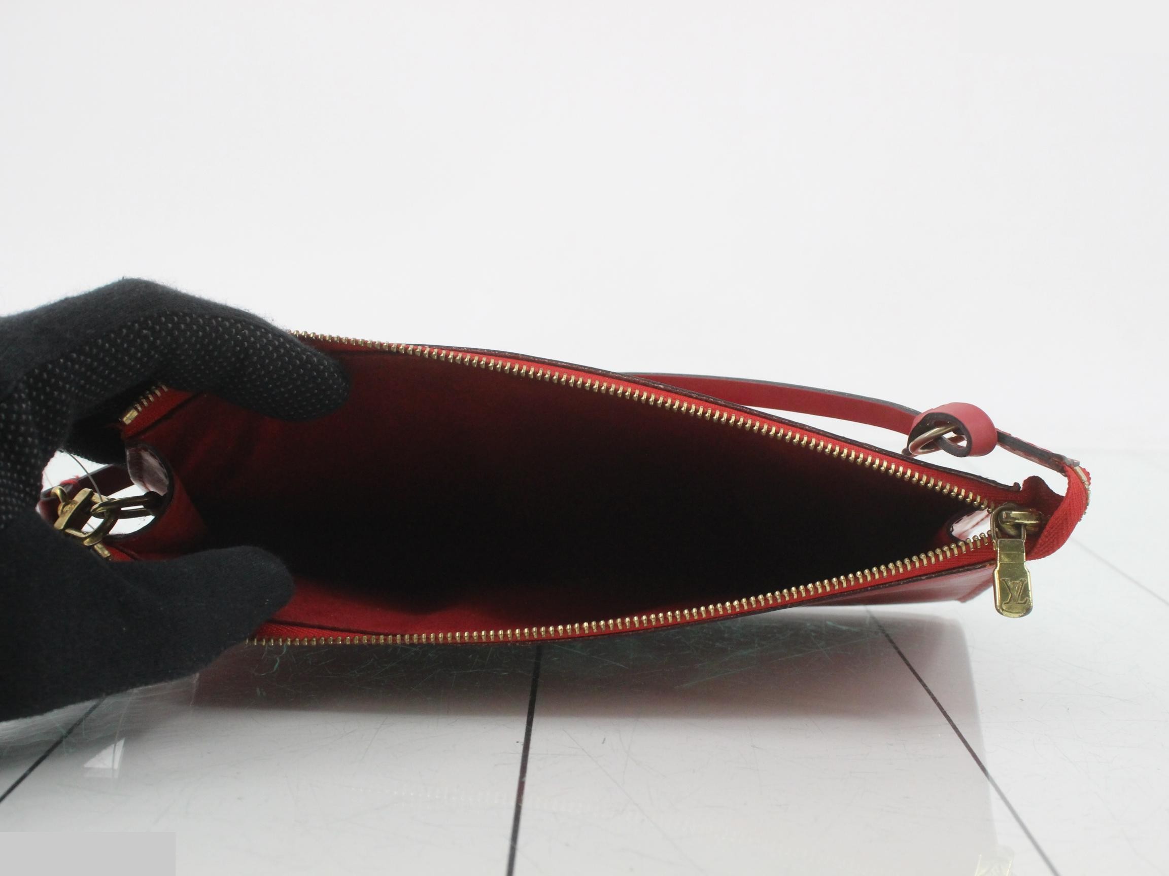 LV Epi Pochette Accessoires, Castilian Red, M52947 — view 4