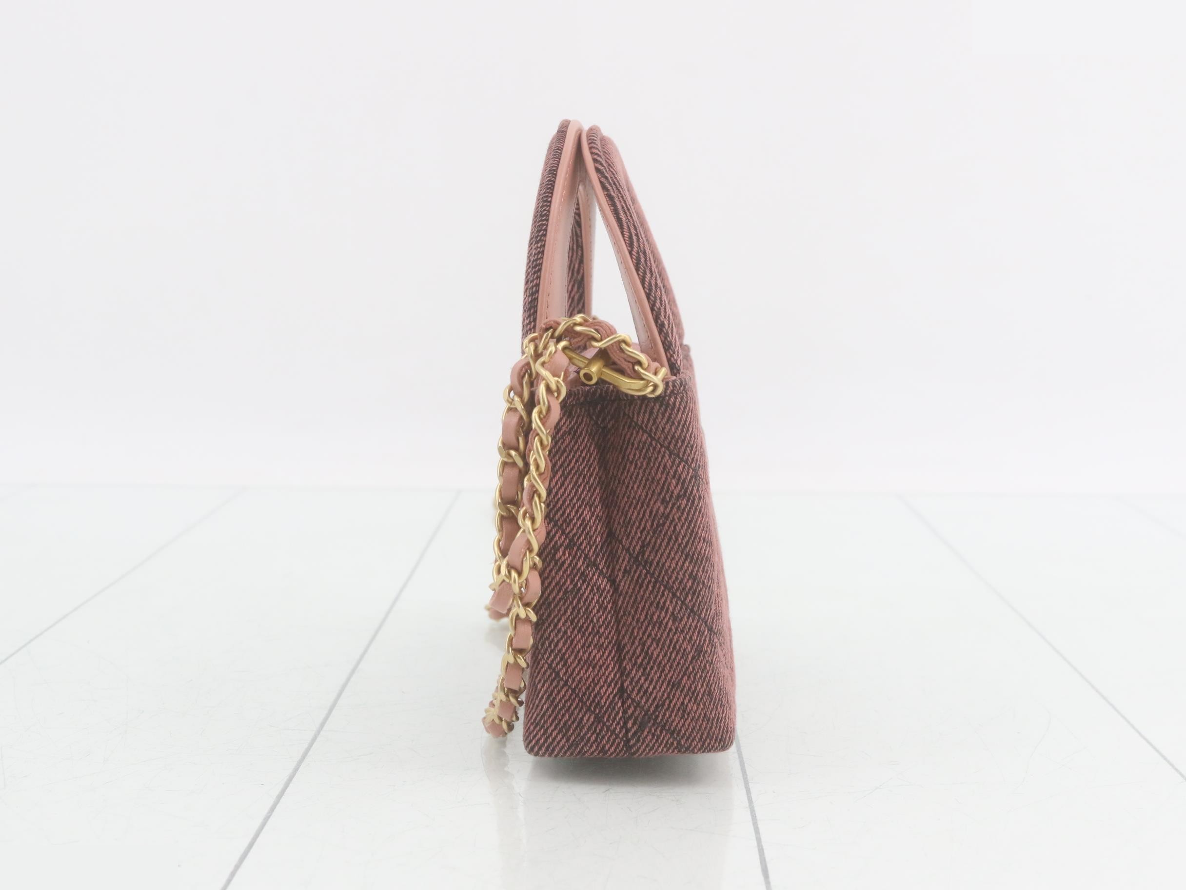 Denim Kelly Nano Shoulder Bag — view 3