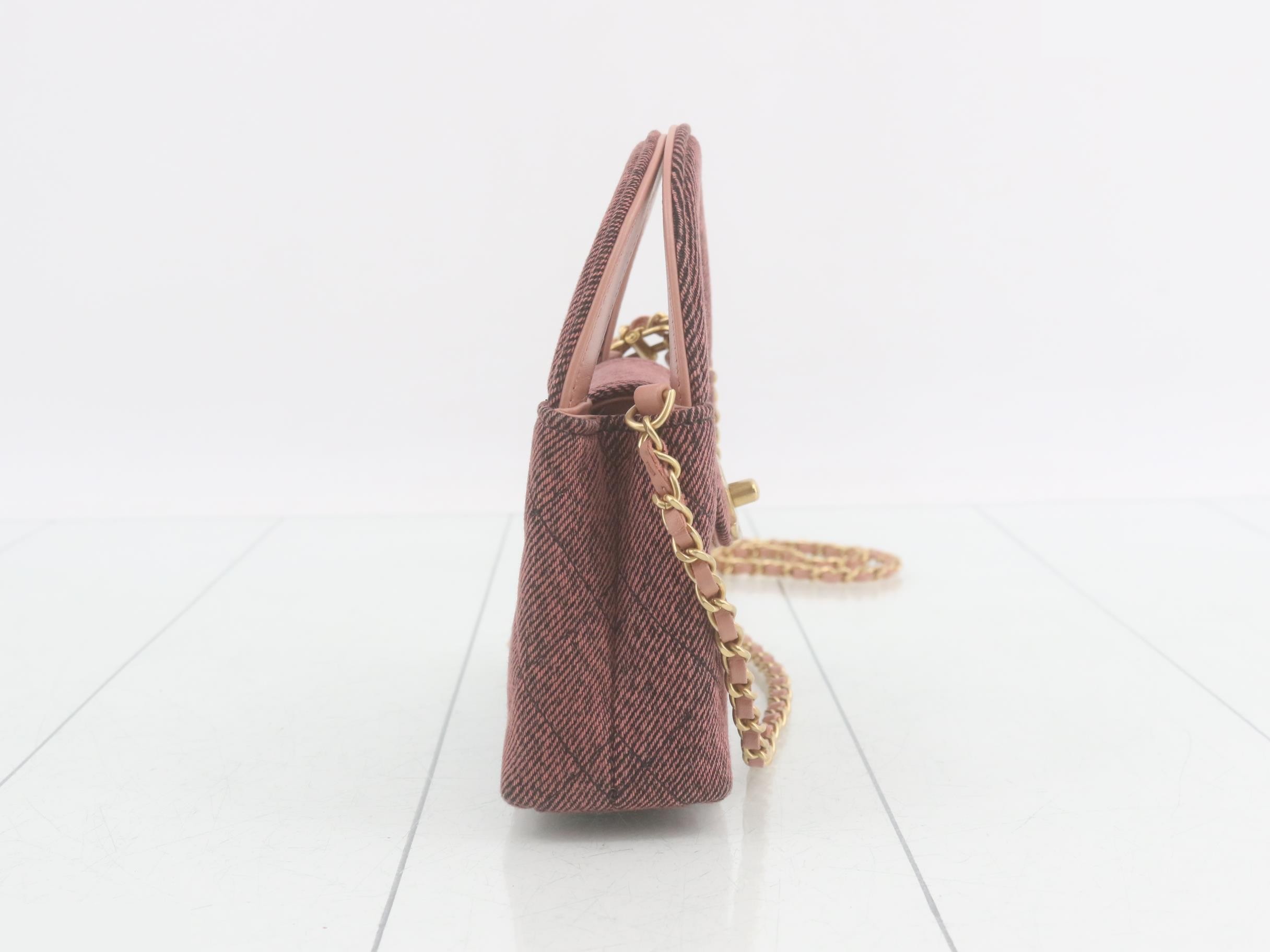Denim Kelly Nano Shoulder Bag — view 4