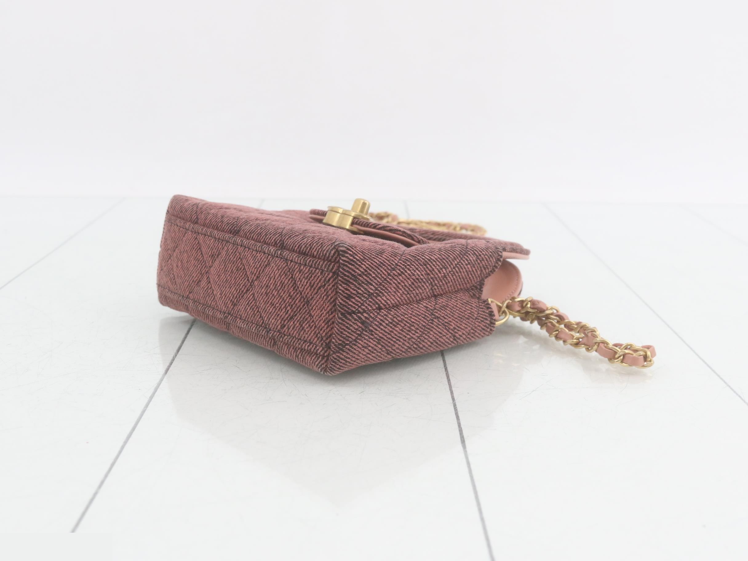 Denim Kelly Nano Shoulder Bag — view 6