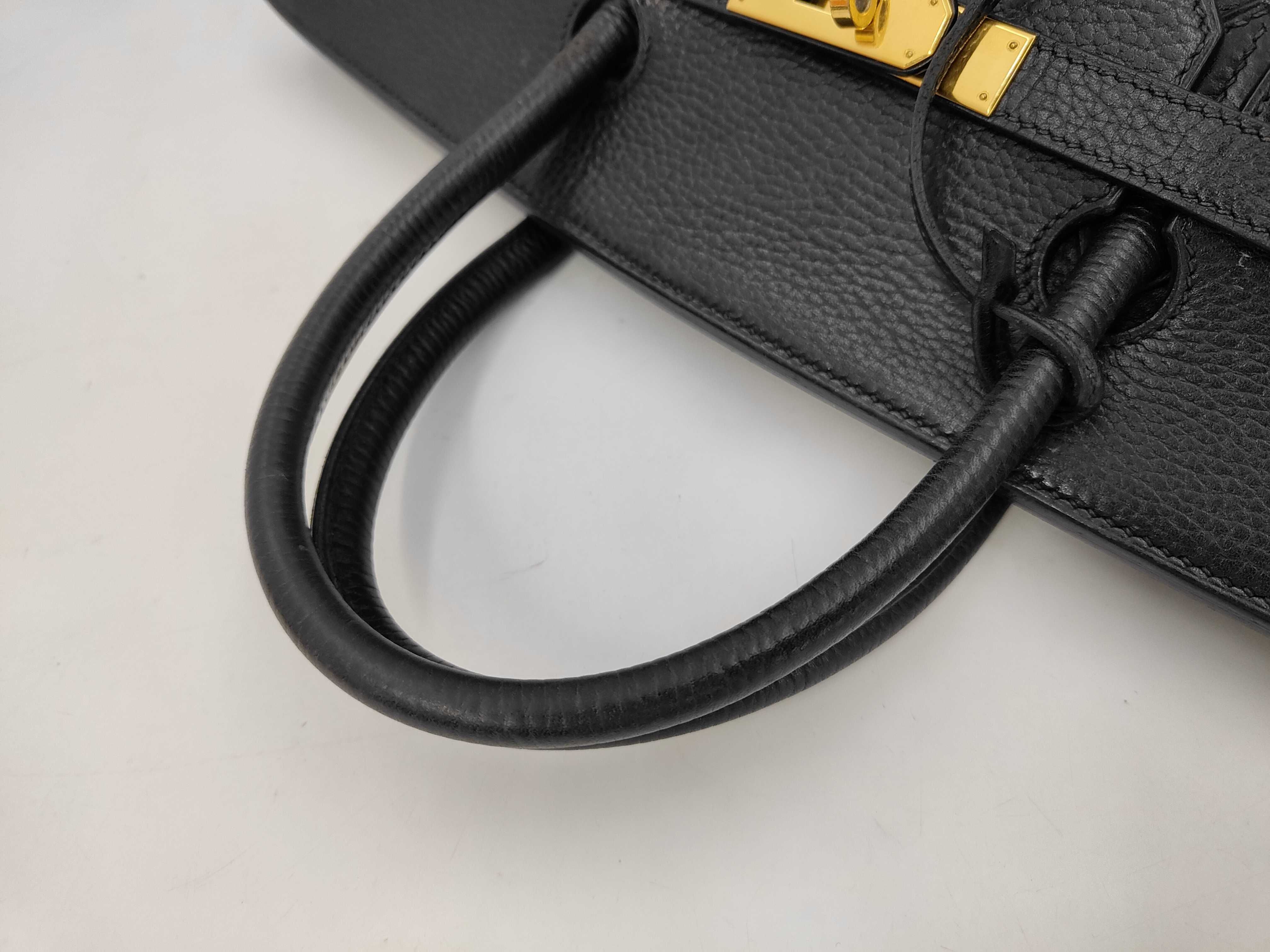 Birkin 40 Togo Black Gold Hardware G Handbag — view 4