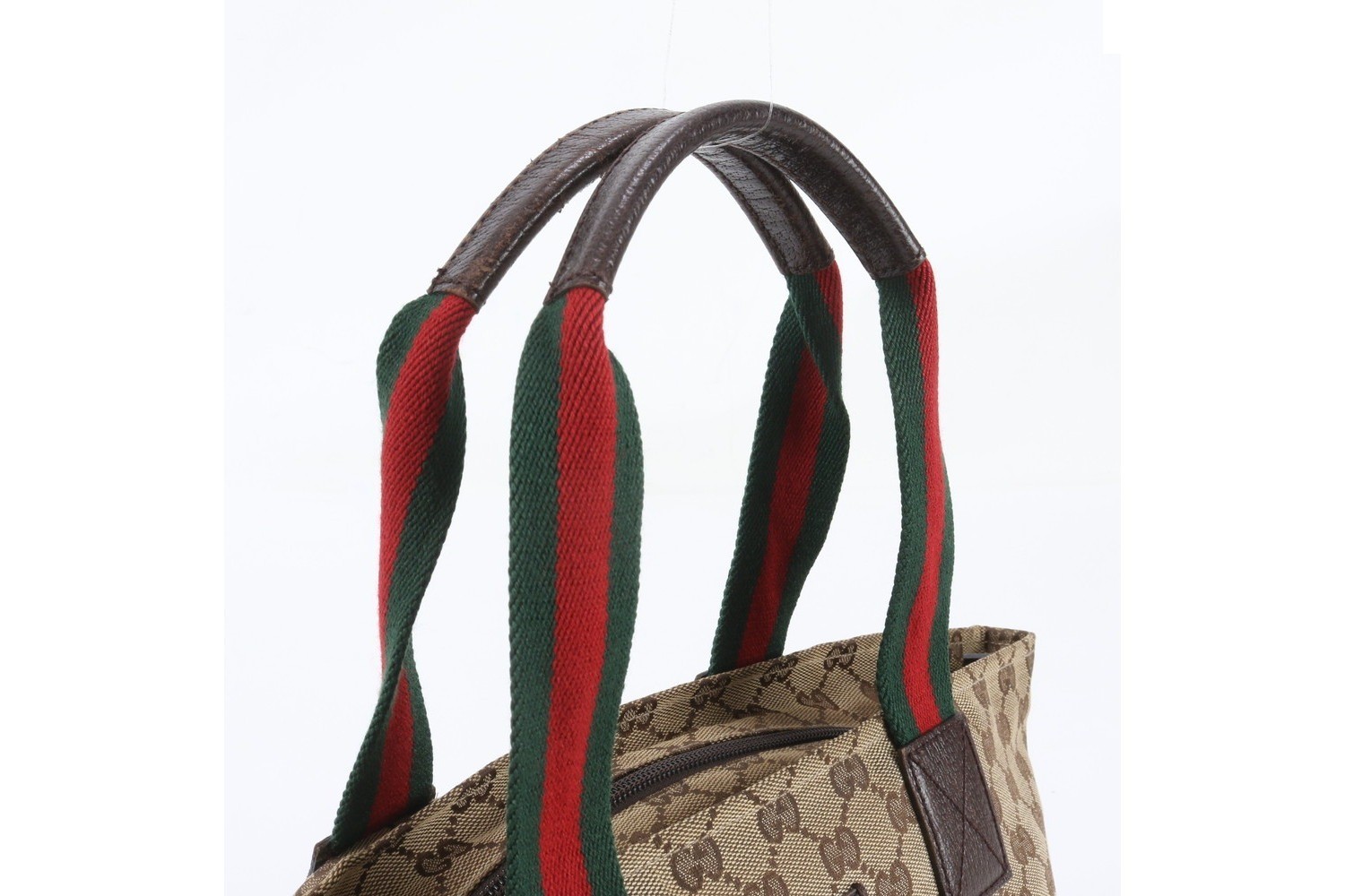 GG Canvas Sherry Line 131228 Leather Tote Bag — view 2