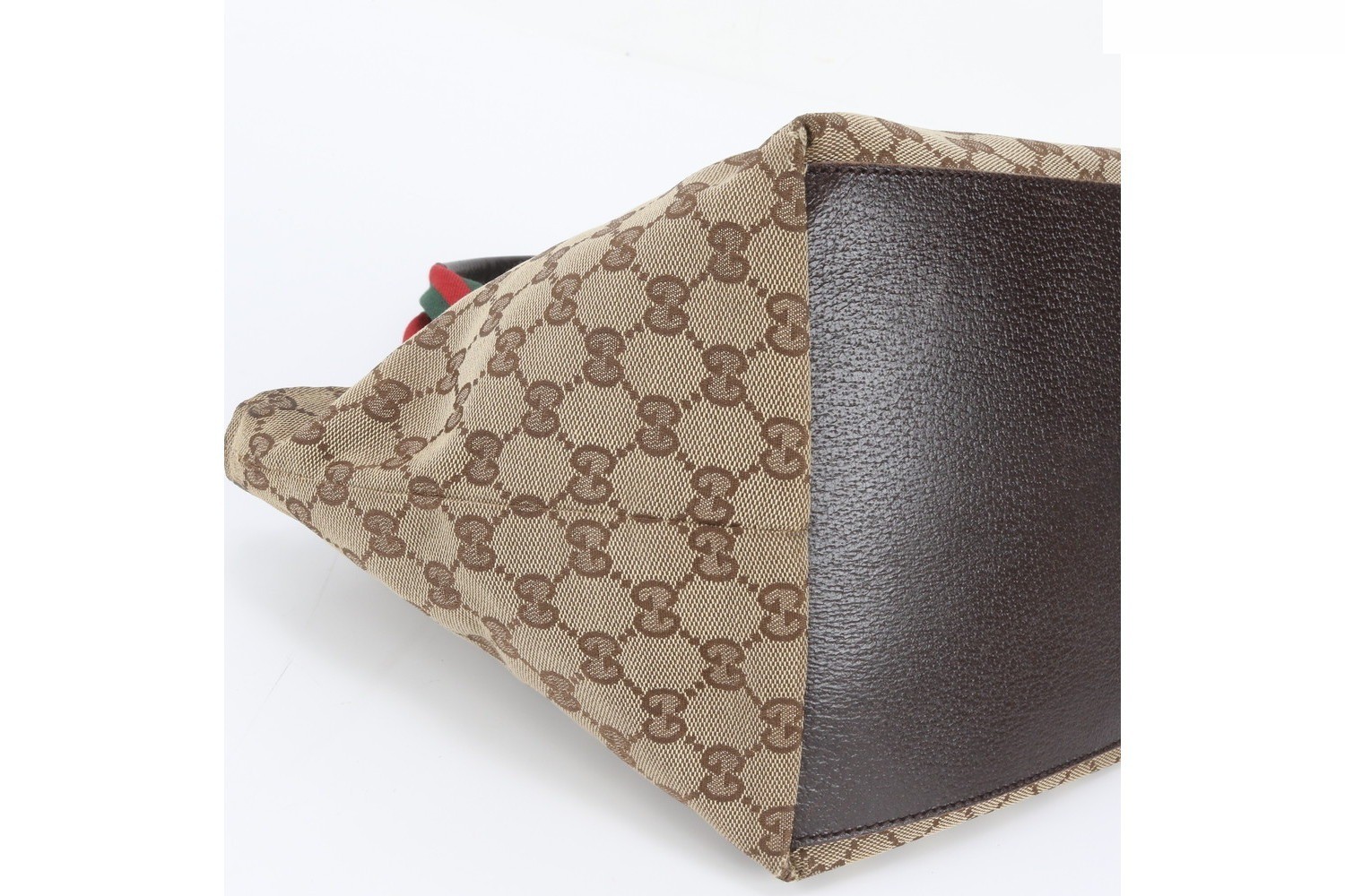GG Canvas Sherry Line 131228 Leather Tote Bag — view 6
