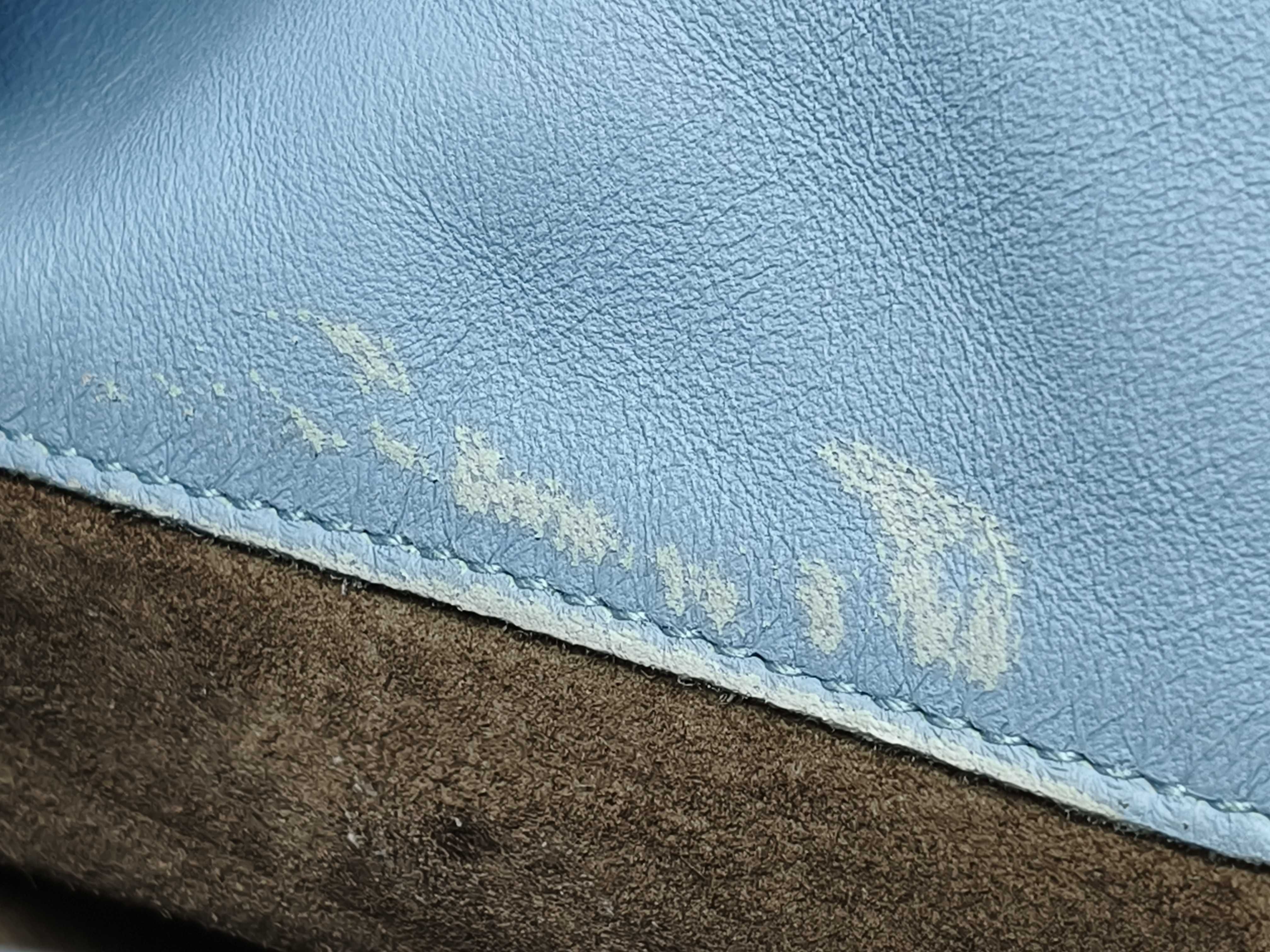 Intrecciato Campana Light Blue Shoulder Bag — view 12