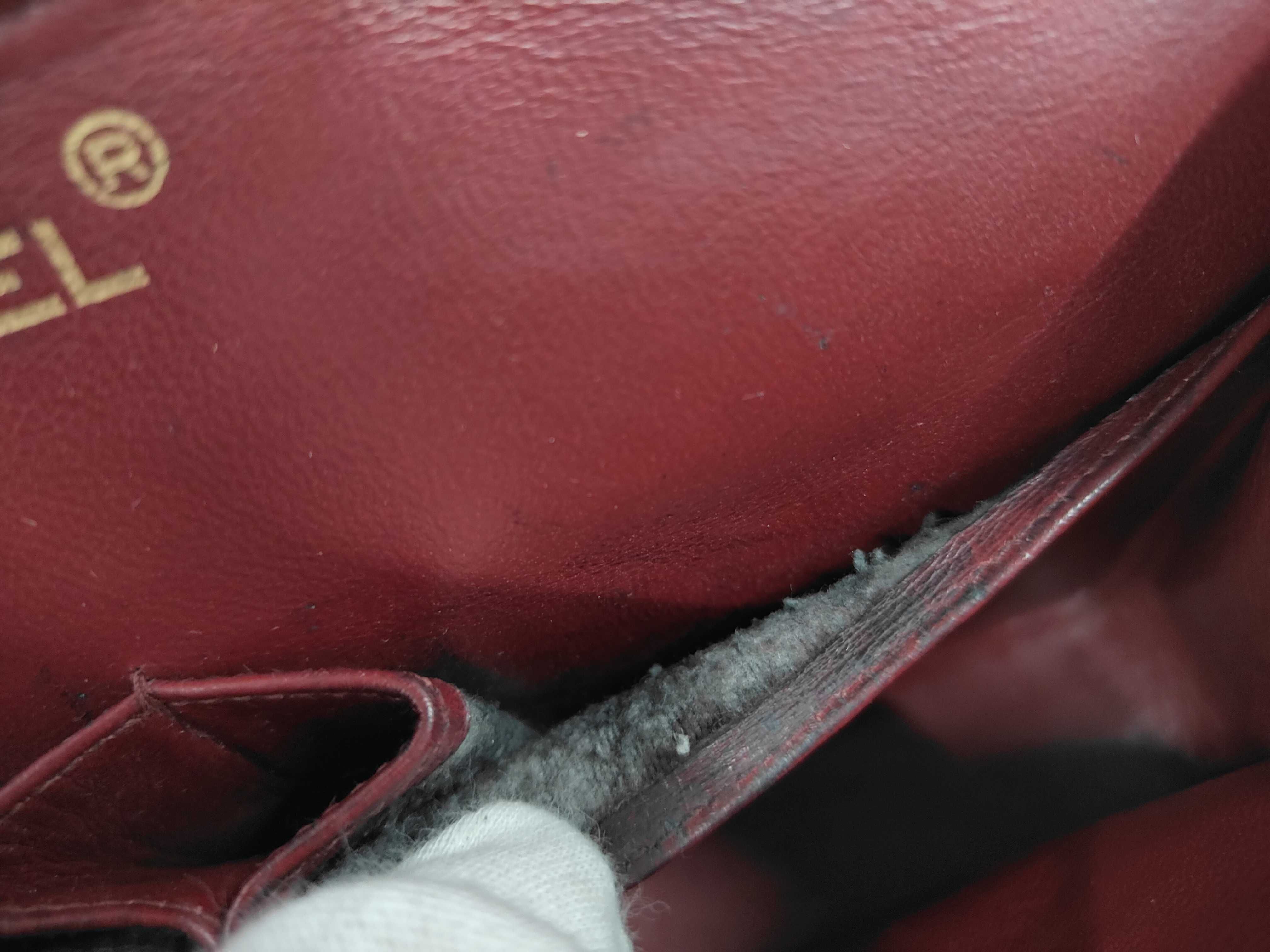 Lambskin Double Flap Chain Shoulder Bag (with seal) — view 11