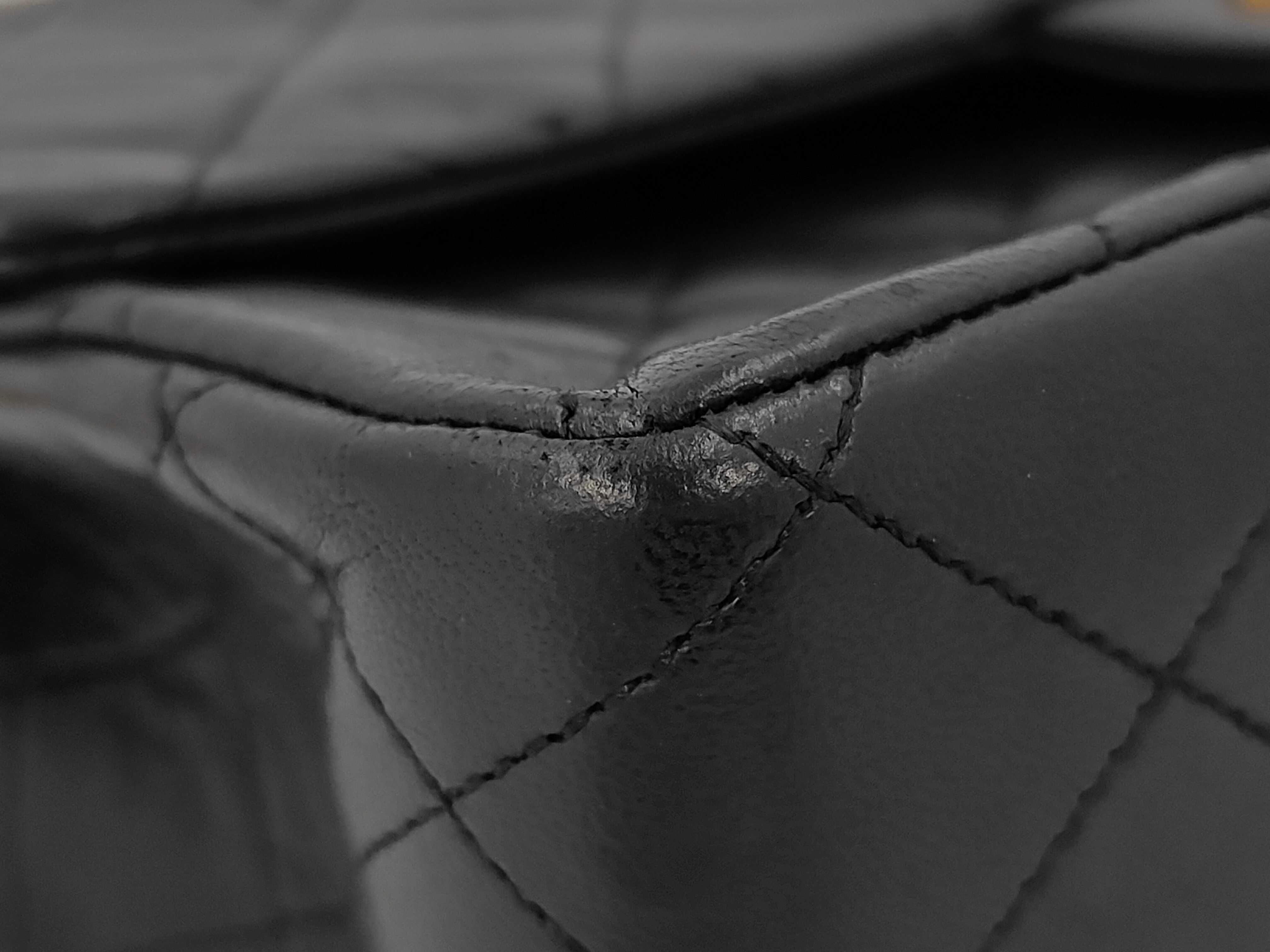 Lambskin Double Flap Chain Shoulder Bag (with seal) — view 7