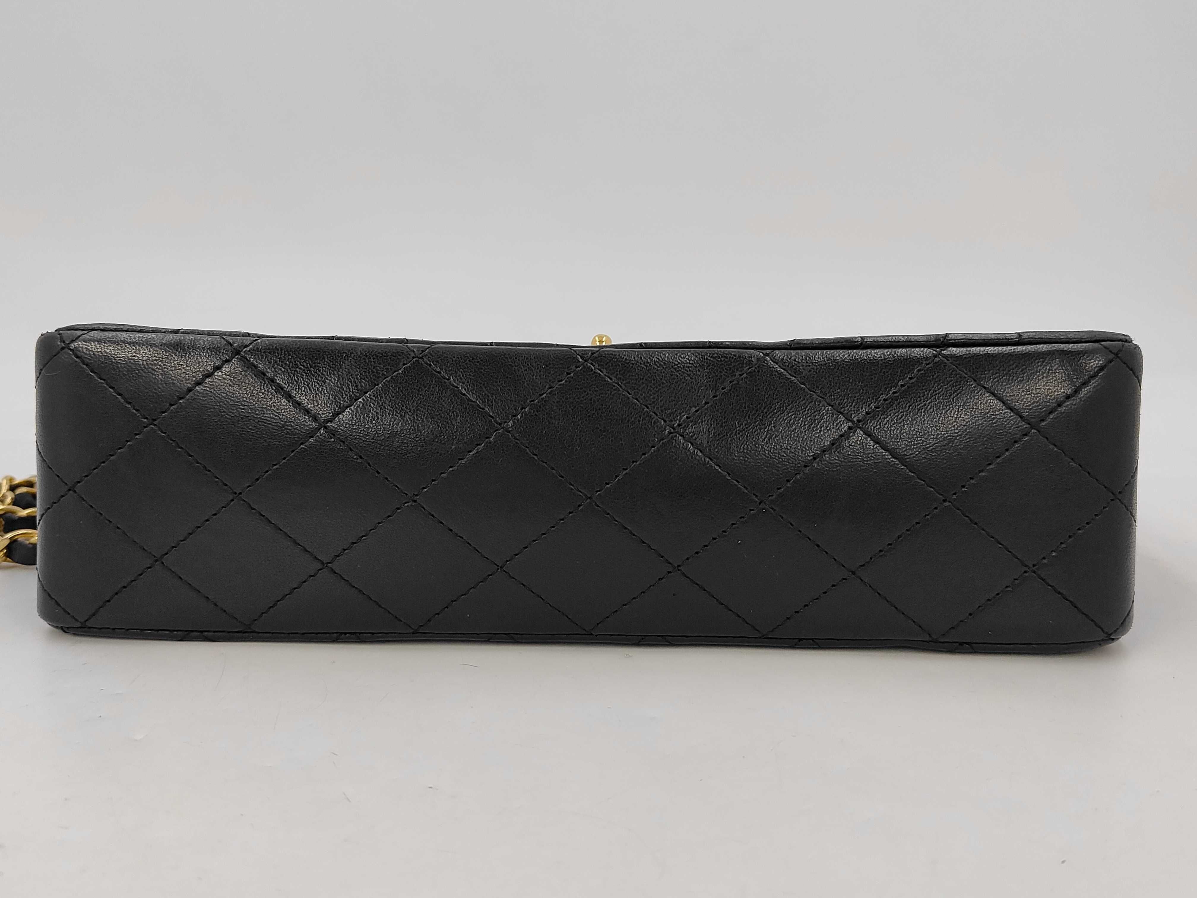 Lambskin Double Flap Chain Shoulder Bag (with seal) — view 8