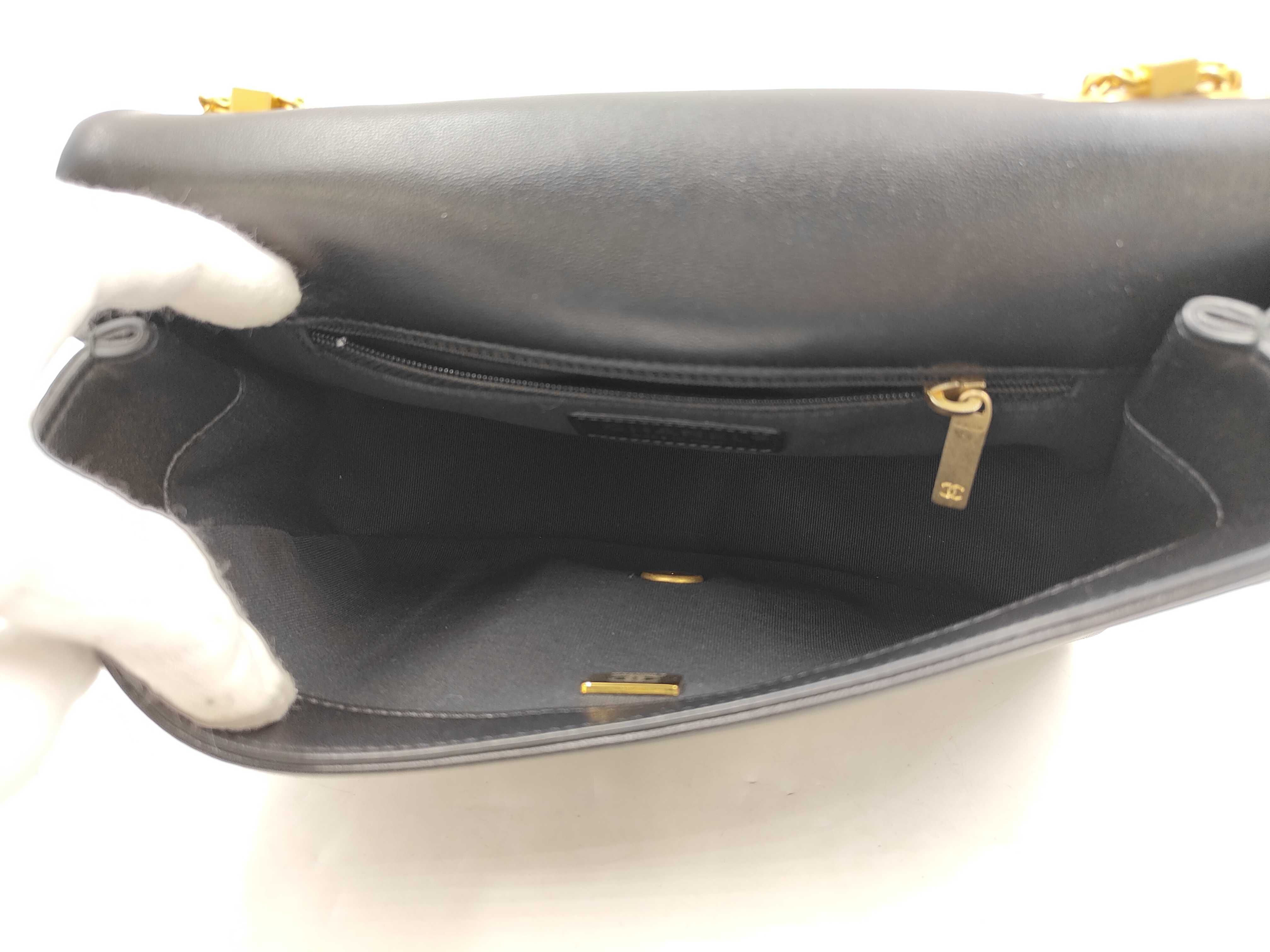 Classic Flap Cruise Black Quilted Lambskin Shoulder Bag, Size 24, Gold Hardware, 22C — view 13