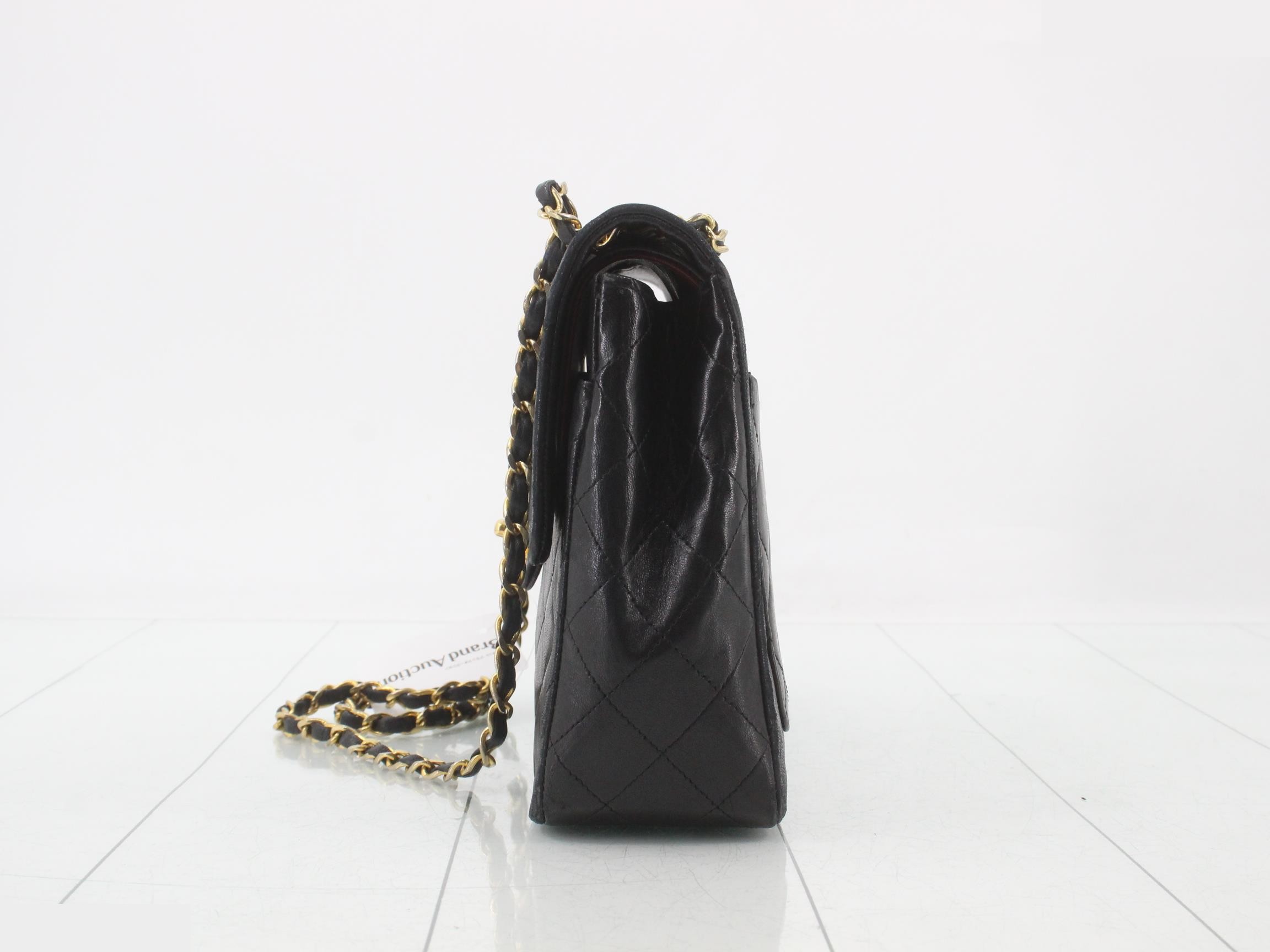 Matelassé Lambskin Double Flap 25 Shoulder Bag — view 3