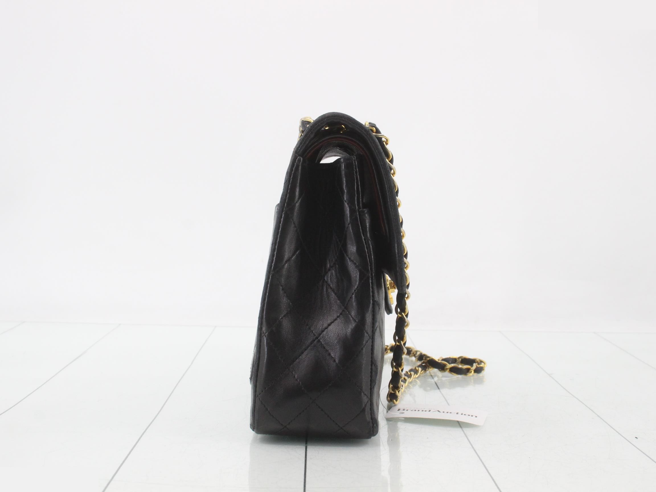 Matelassé Lambskin Double Flap 25 Shoulder Bag — view 4