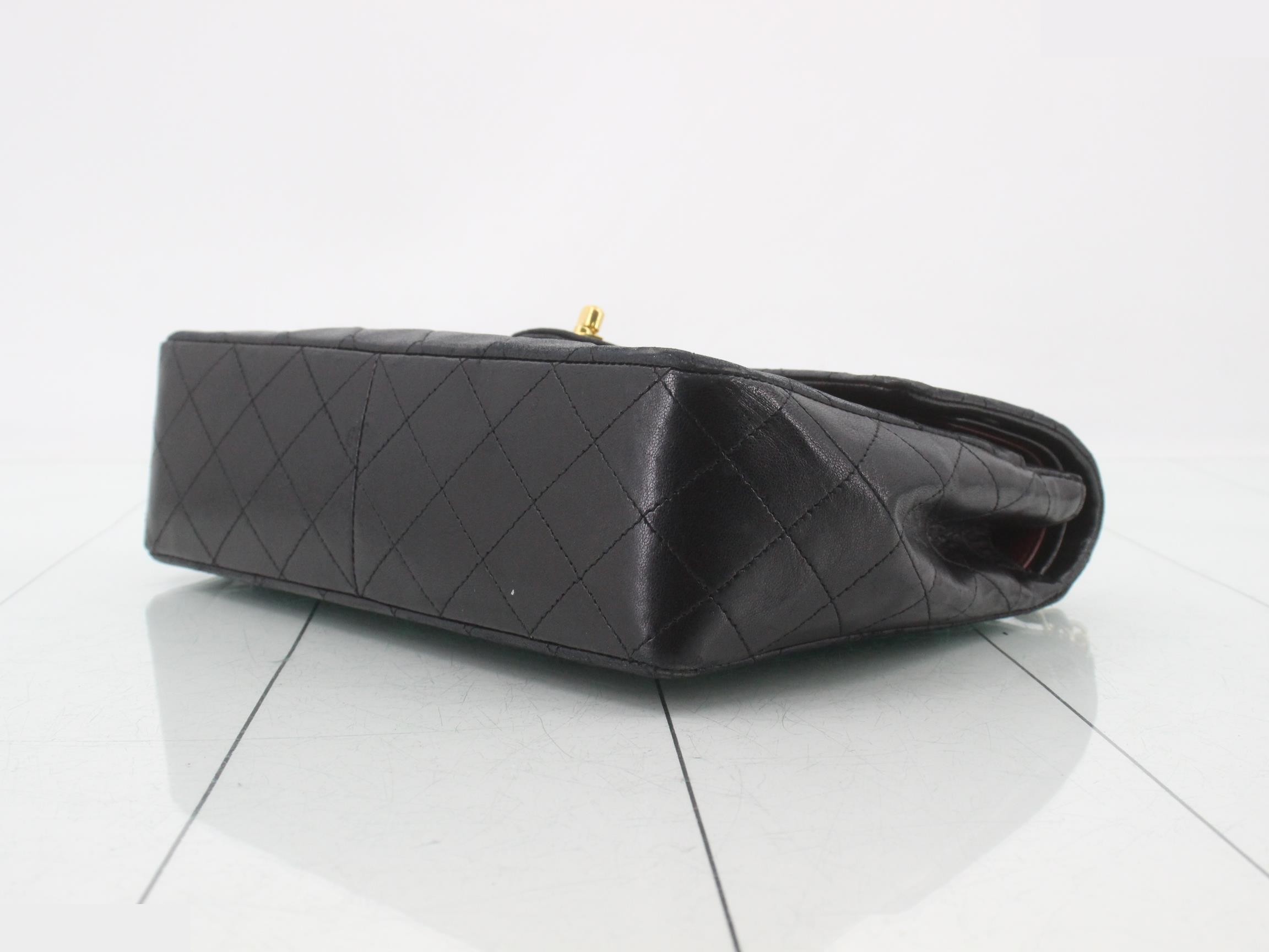 Matelassé Lambskin Double Flap 25 Shoulder Bag — view 6