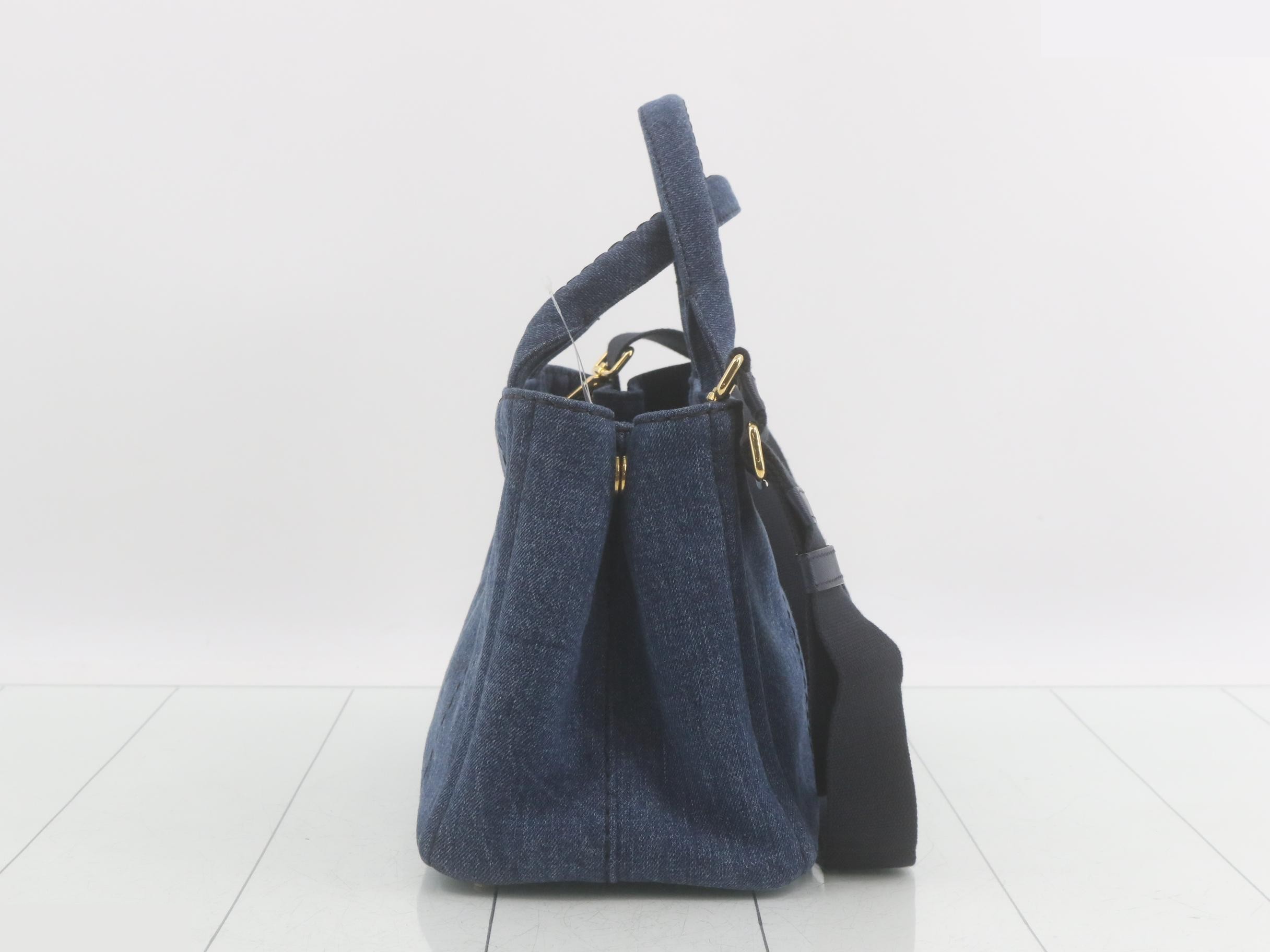 Denim tote bag, Canapa — view 3