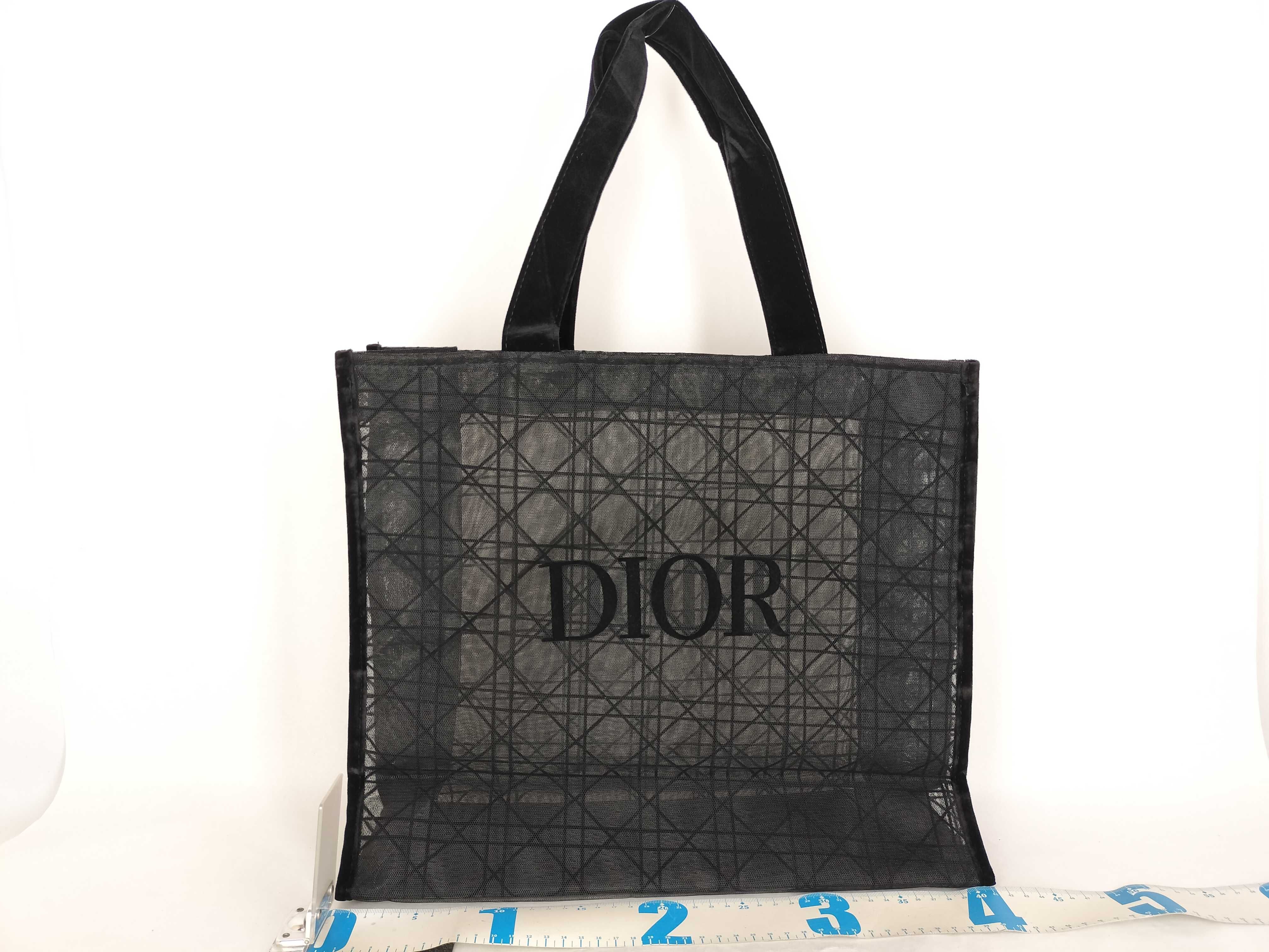 Christian Tote Bag Christian Dior Mesh Tote Novelty Tote Bag — view 2