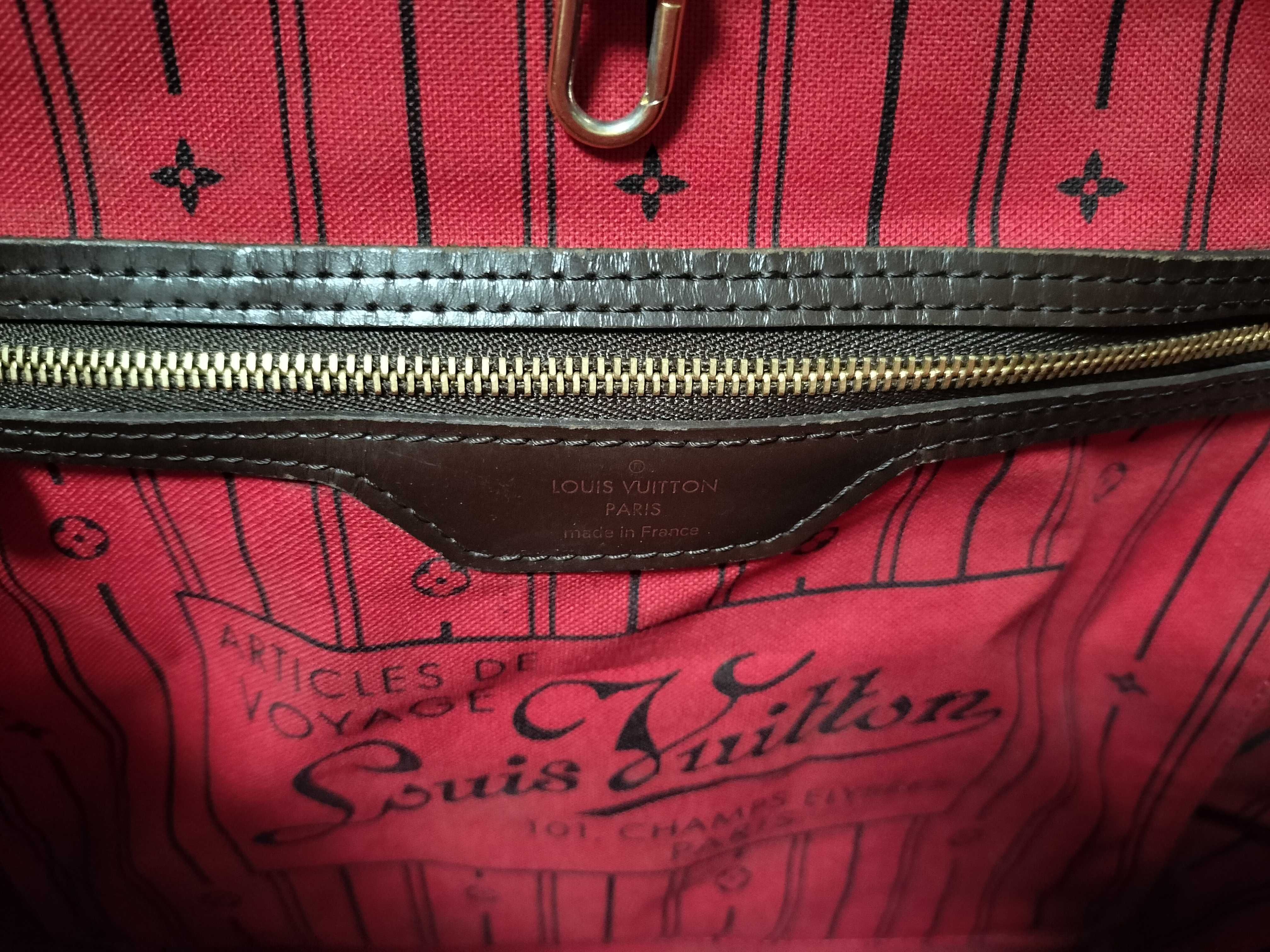 Damier N51105 Neverfull MM Tote Bag — view 12