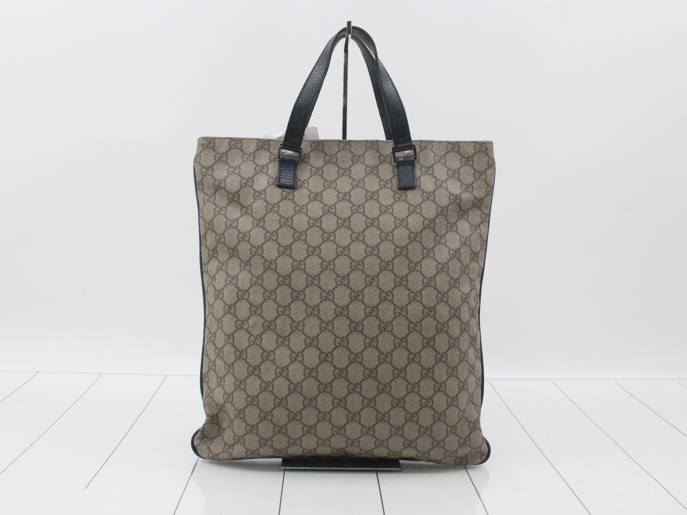 Supreme Tote Bag, Beige/Blue, 131258, 203419 — view 2