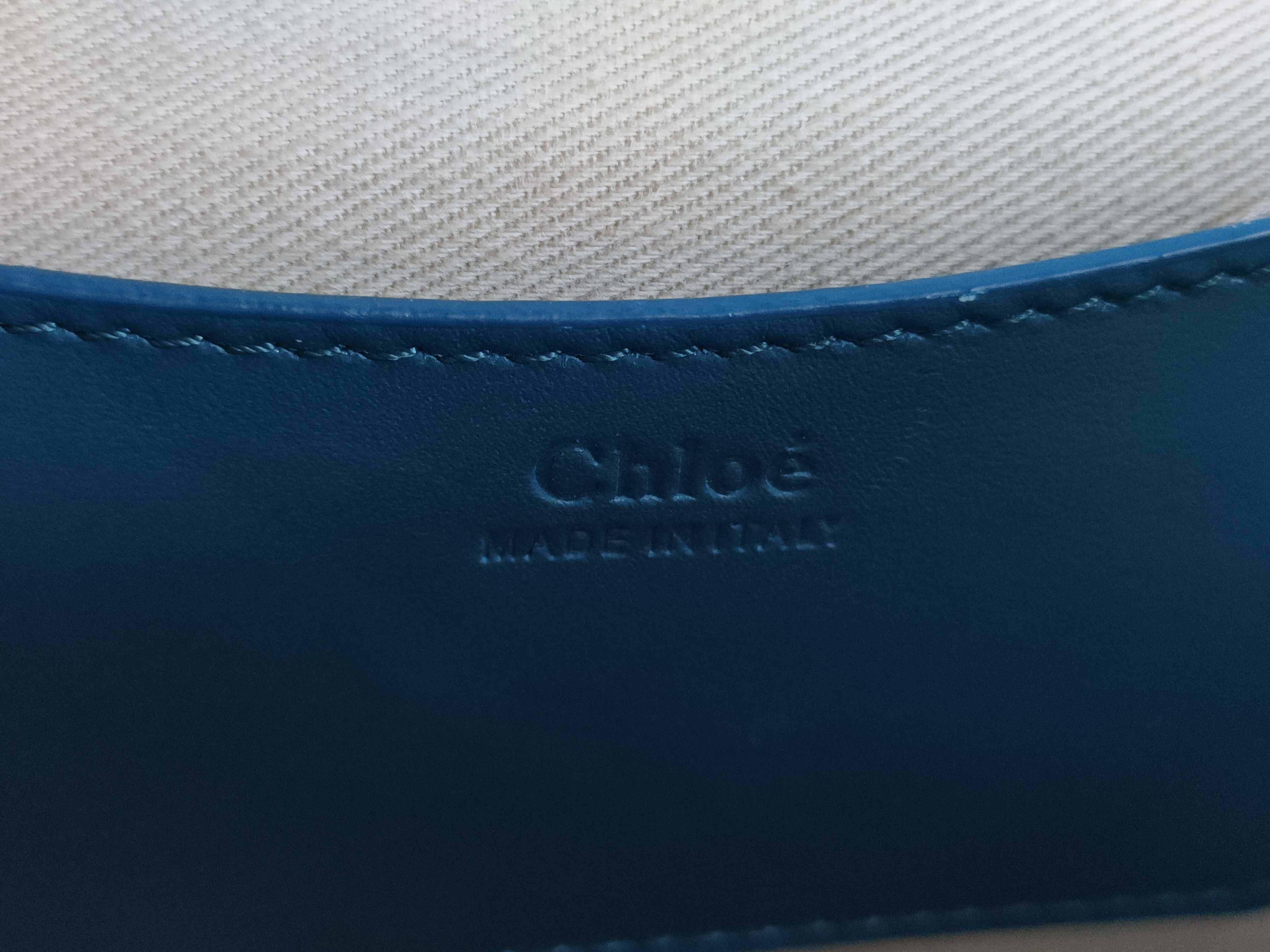 Tess Leather 2-Way Shoulder Bag, Blue — view 12