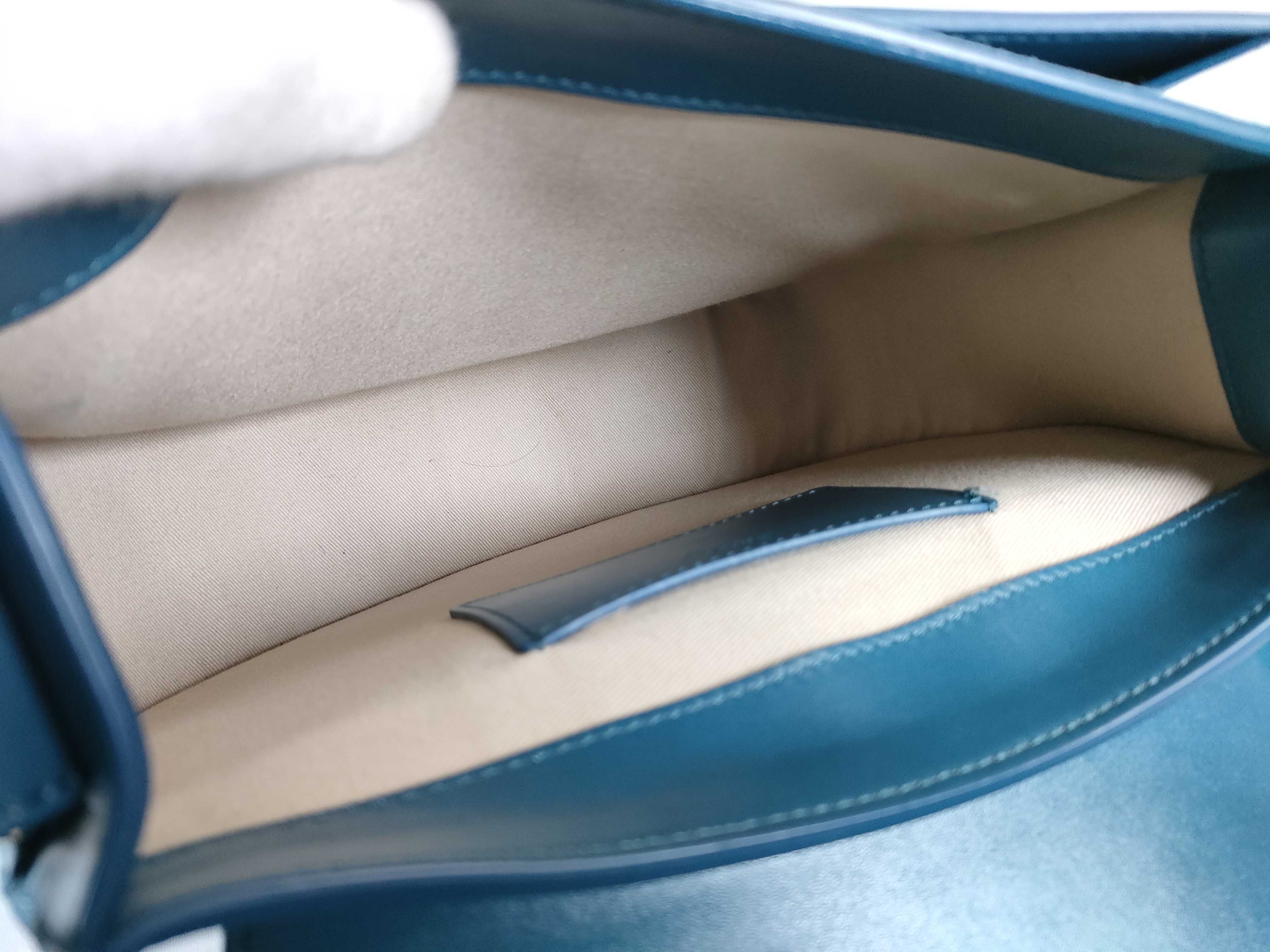 Tess Leather 2-Way Shoulder Bag, Blue — view 10