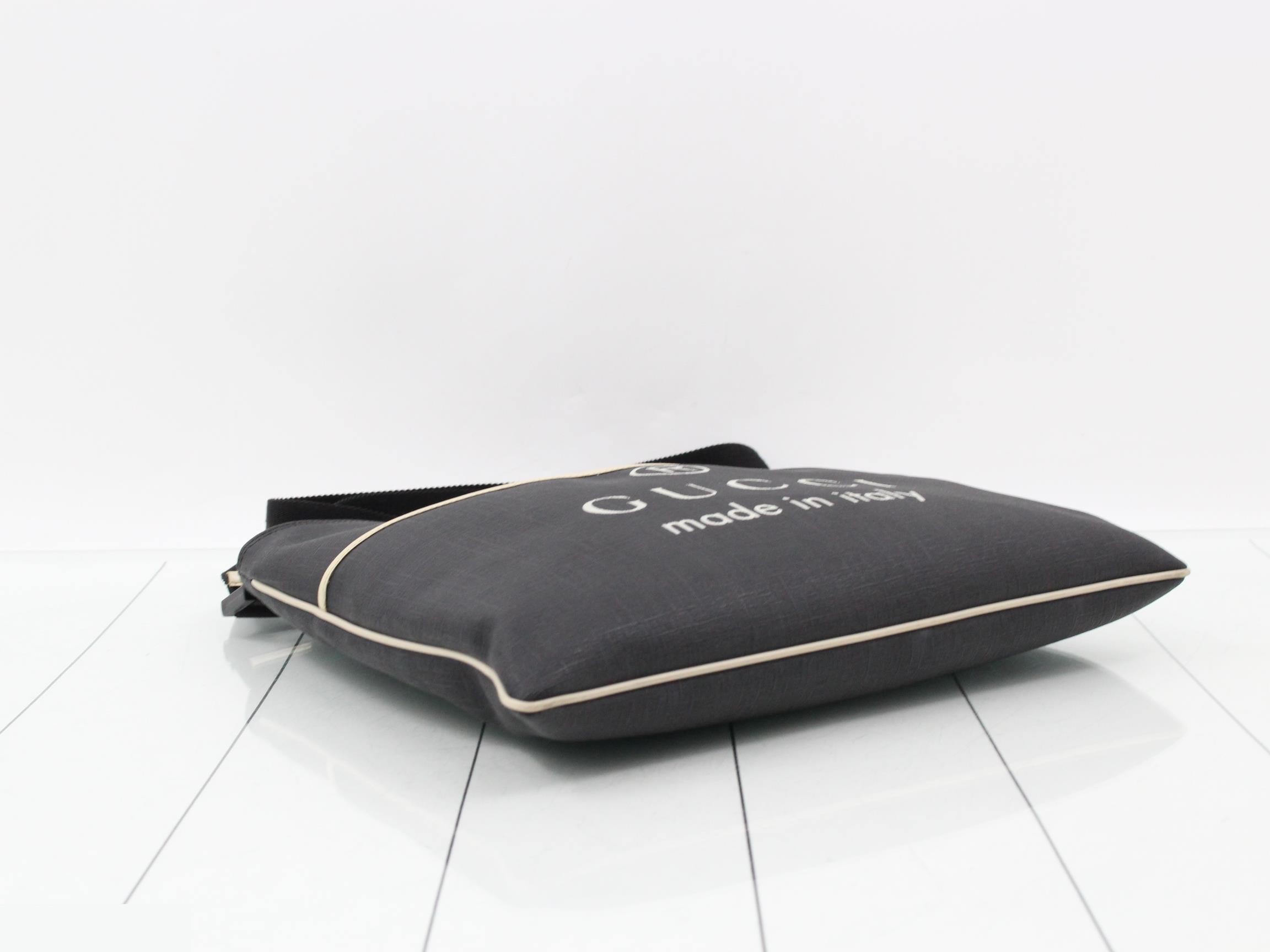 PVC Logo Shoulder Bag, Black — view 5