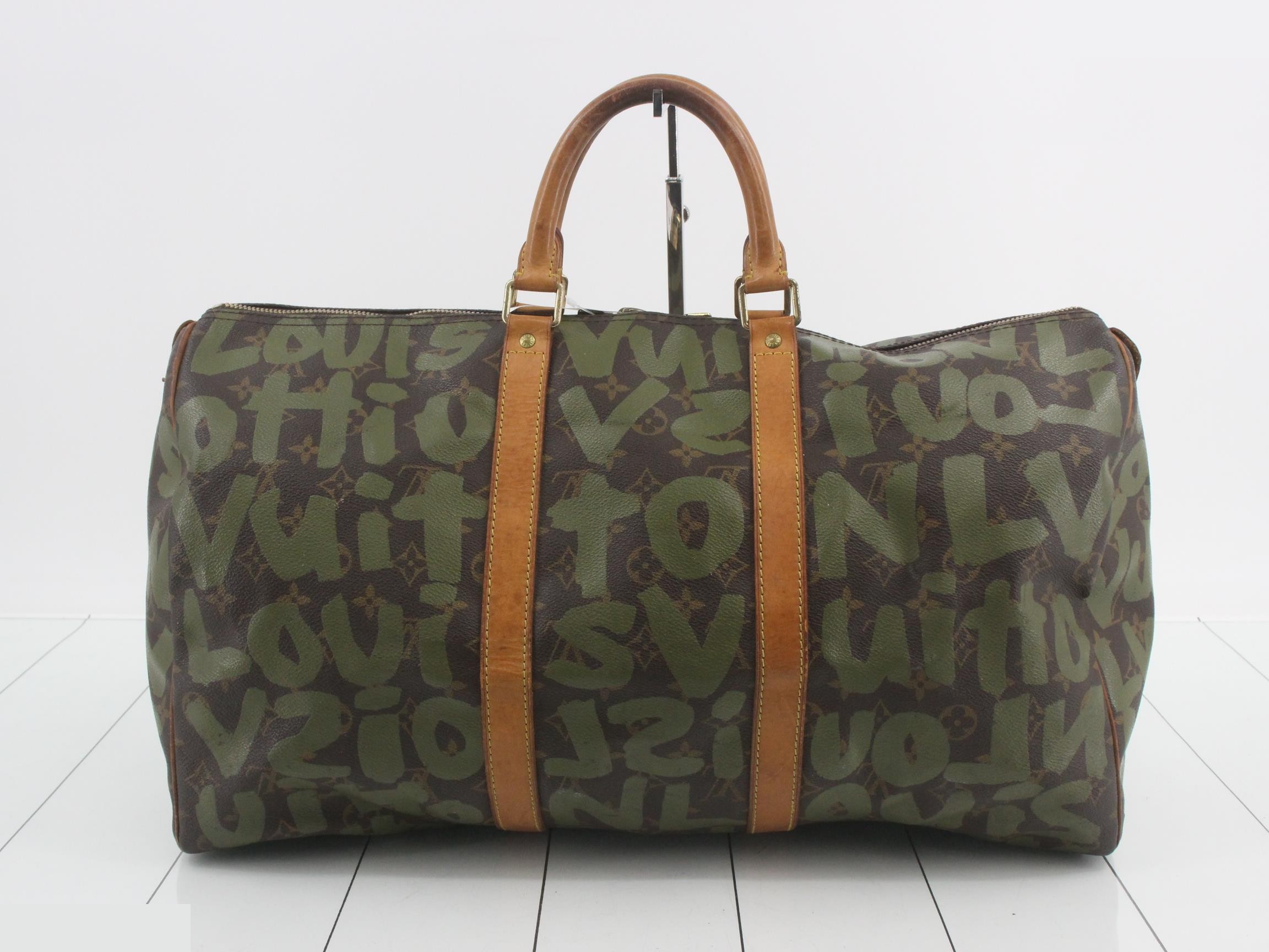 Keepall 50 Graffiti Boston Bag — view 2