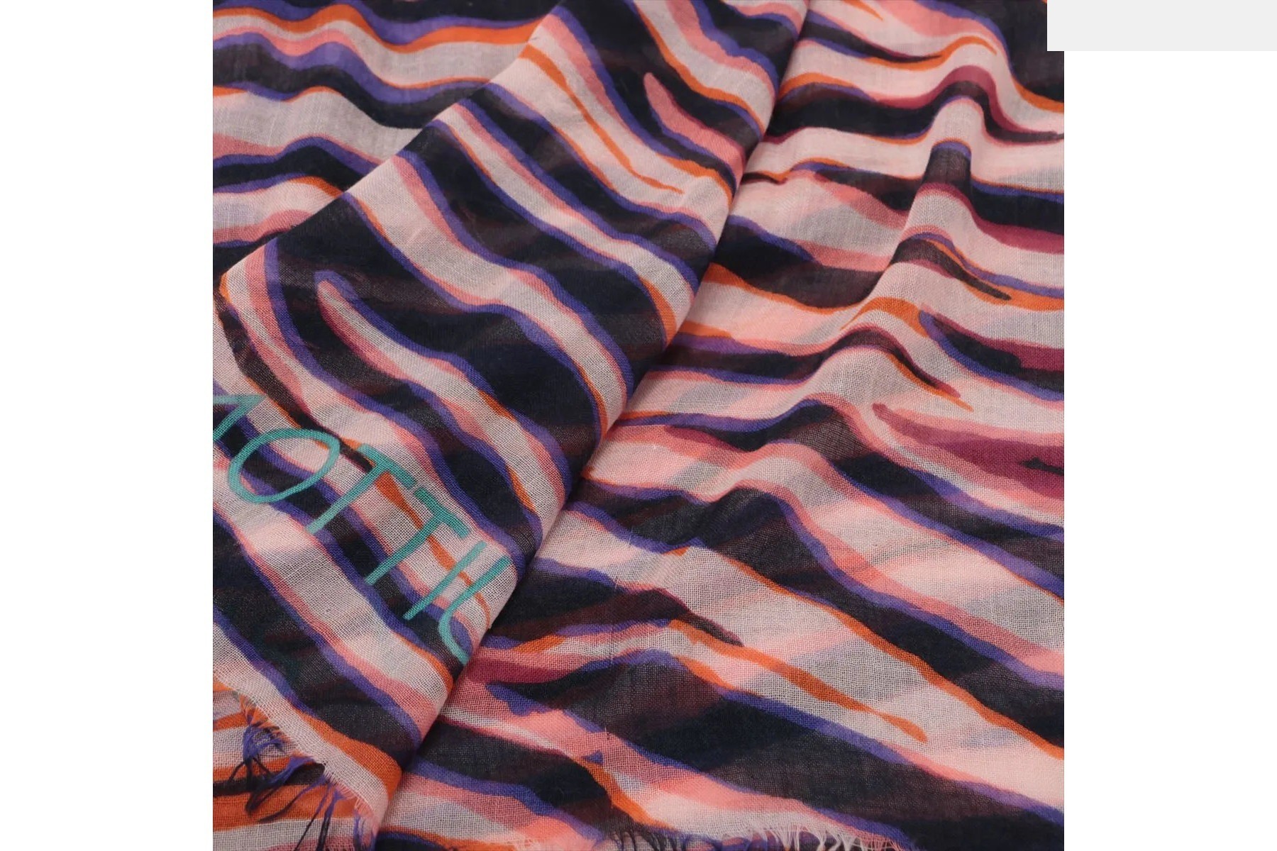 Tag attached Cashmere and silk scarf, large size, stole — view 2