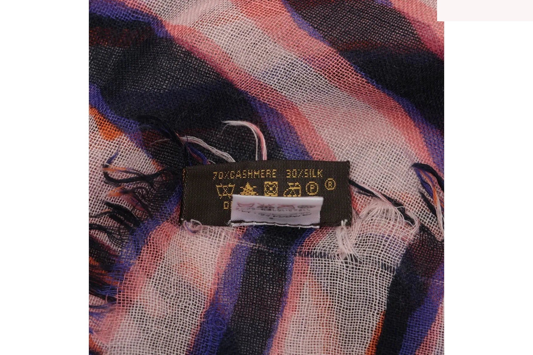 Tag attached Cashmere and silk scarf, large size, stole — view 4