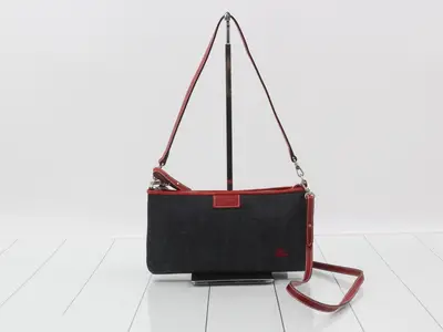 Other lines: 2-way bag with long strap, denim, red
