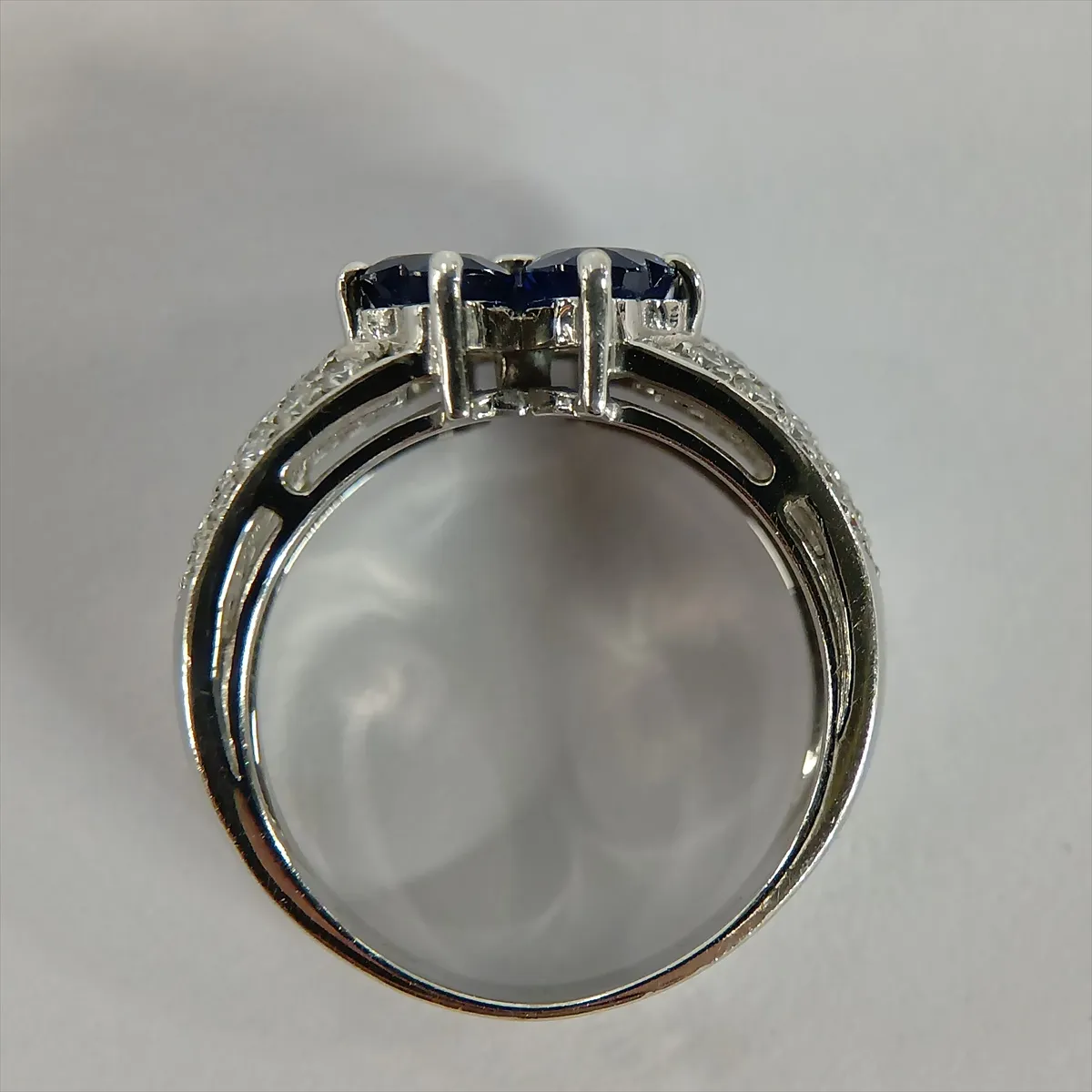 Antoinette Sapphire and Diamond Ring, 750 (WG), 6.6g, Size 51, B5999D190. Features: — view 5