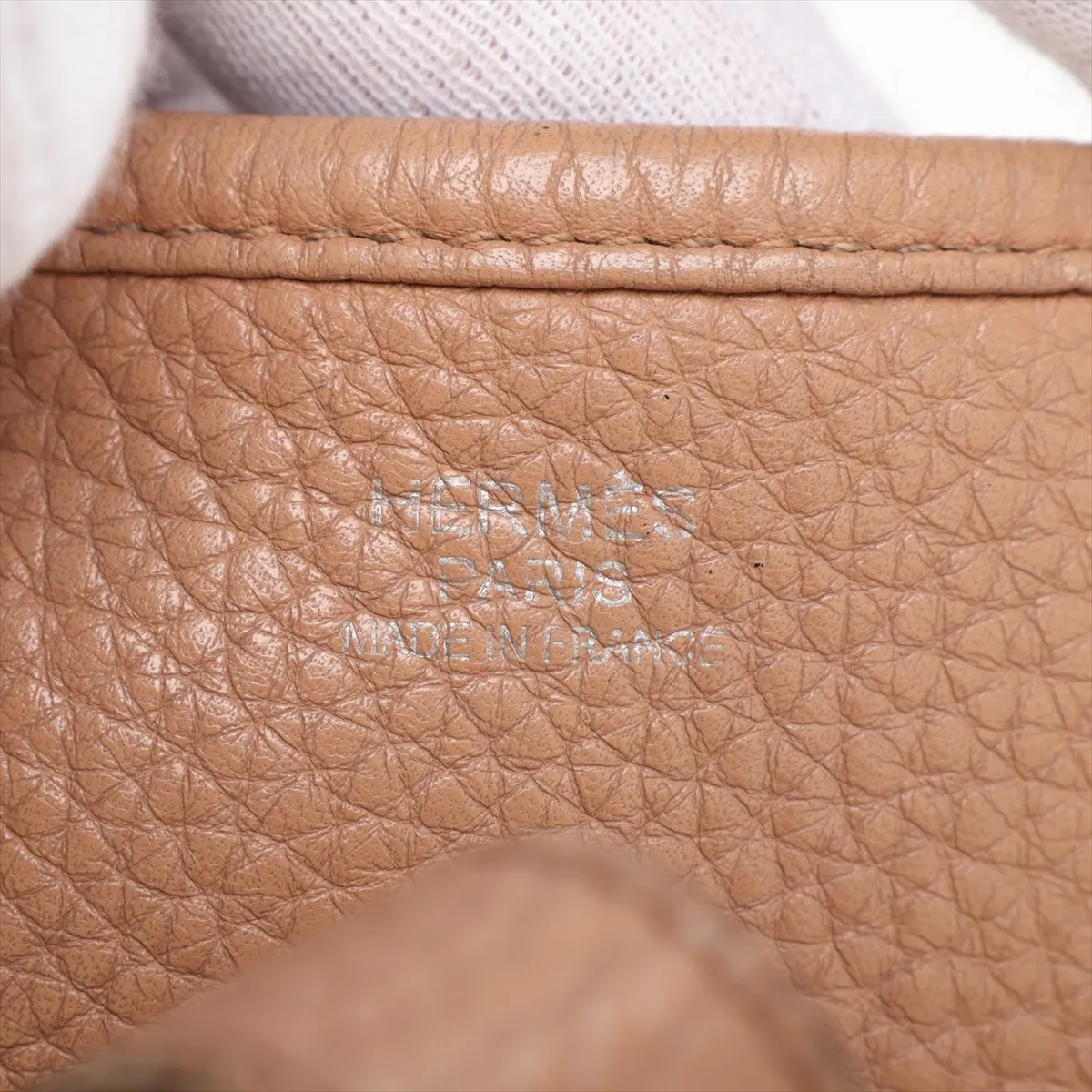 Evelyne 3 33 GM Taurillon Clemence Beige Silver Hardware N:2010 — view 8