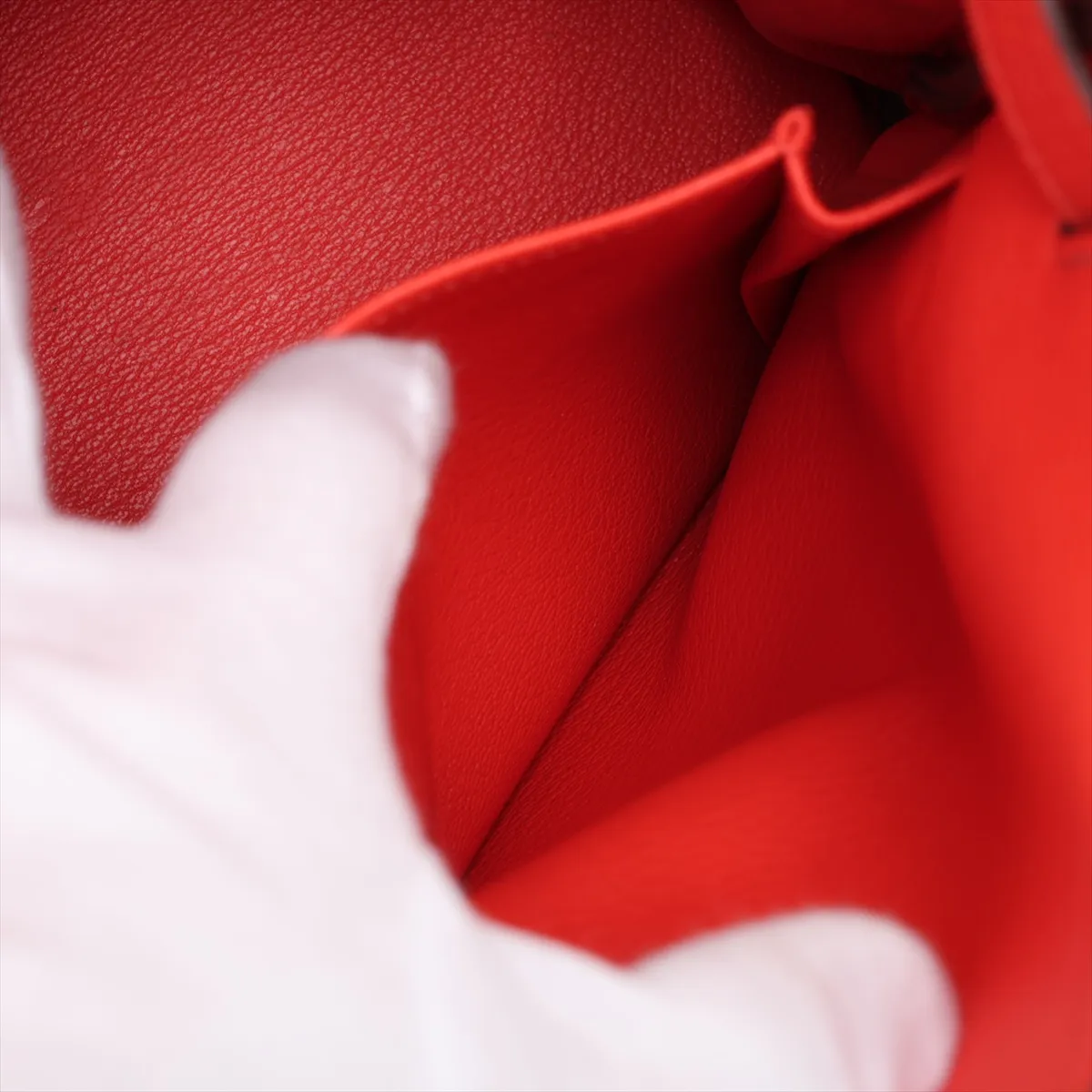 [Individually packaged] Hermes Kelly 28 Retournée Taurillon Clemence Orangefield Silver Hardware K: 2025 — view 11