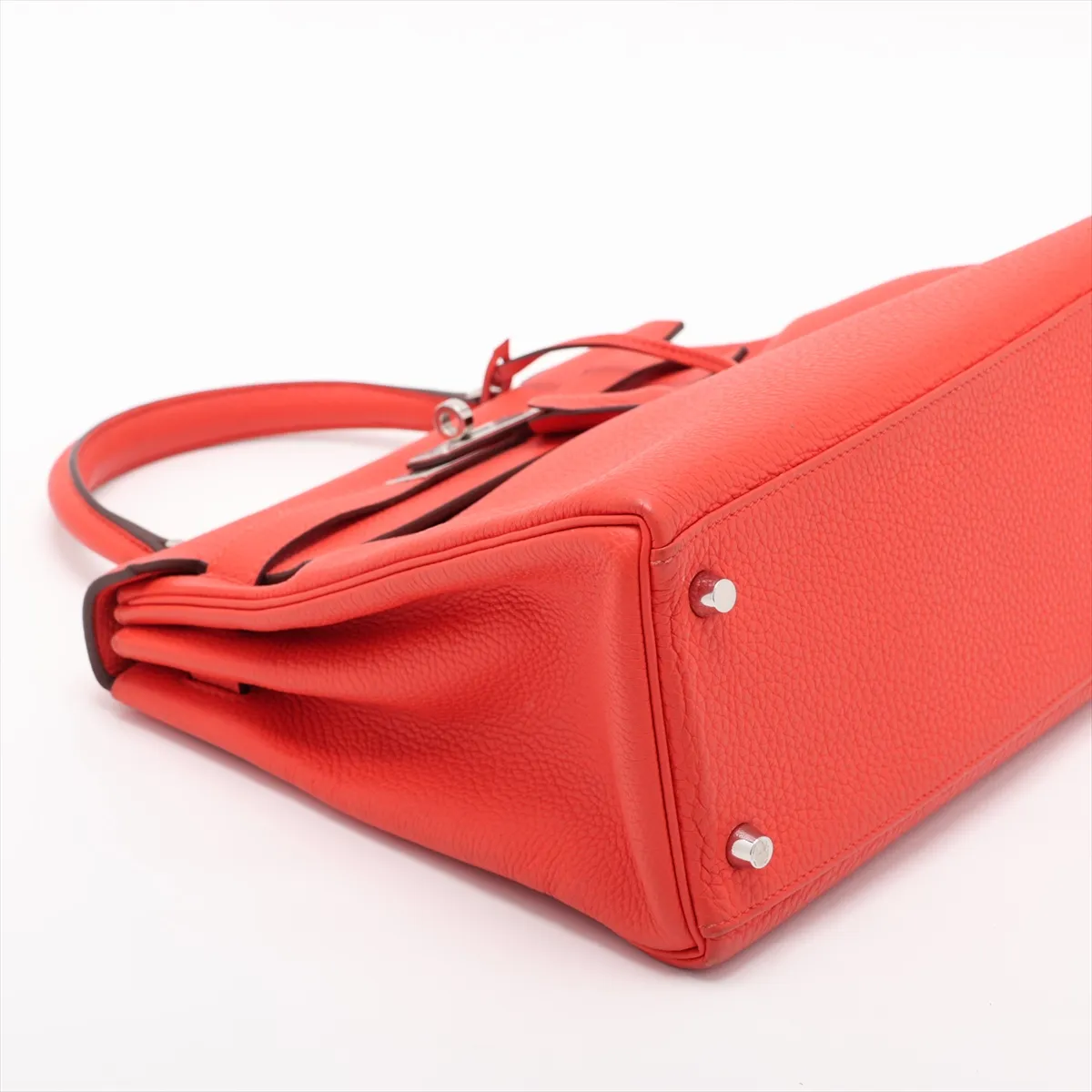 [Individually packaged] Hermes Kelly 28 Retournée Taurillon Clemence Orangefield Silver Hardware K: 2025 — view 4