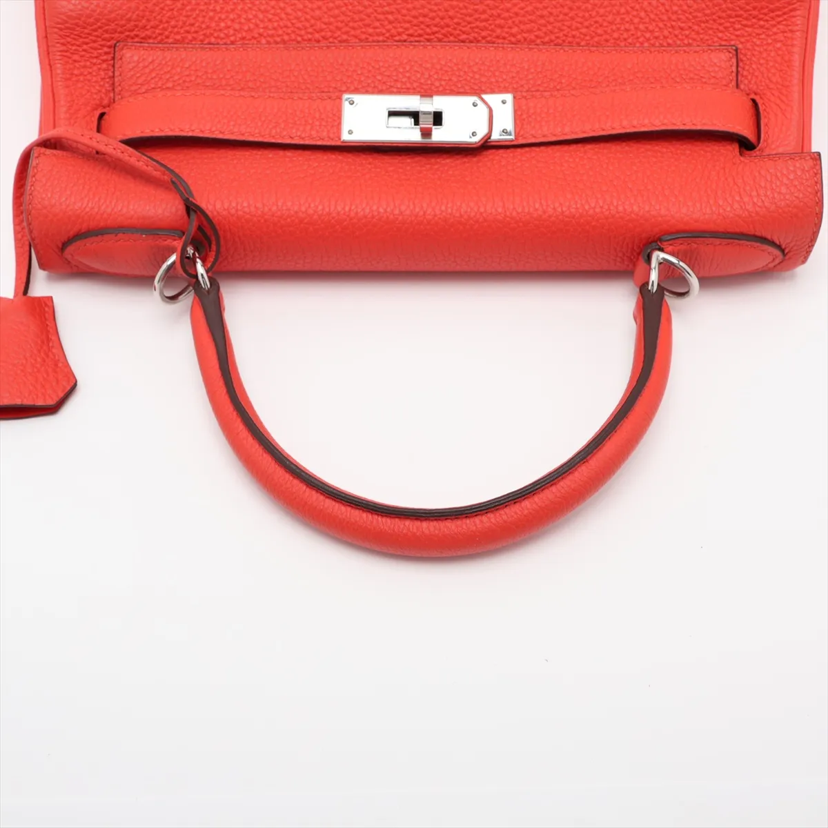 [Individually packaged] Hermes Kelly 28 Retournée Taurillon Clemence Orangefield Silver Hardware K: 2025 — view 5