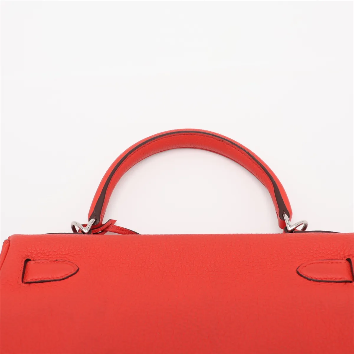 [Individually packaged] Hermes Kelly 28 Retournée Taurillon Clemence Orangefield Silver Hardware K: 2025 — view 6