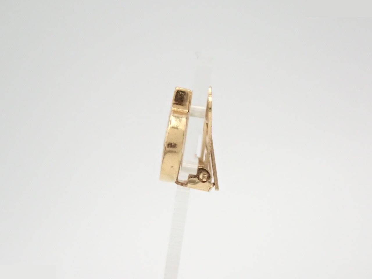 Rhinestone CD logo earrings — view 3