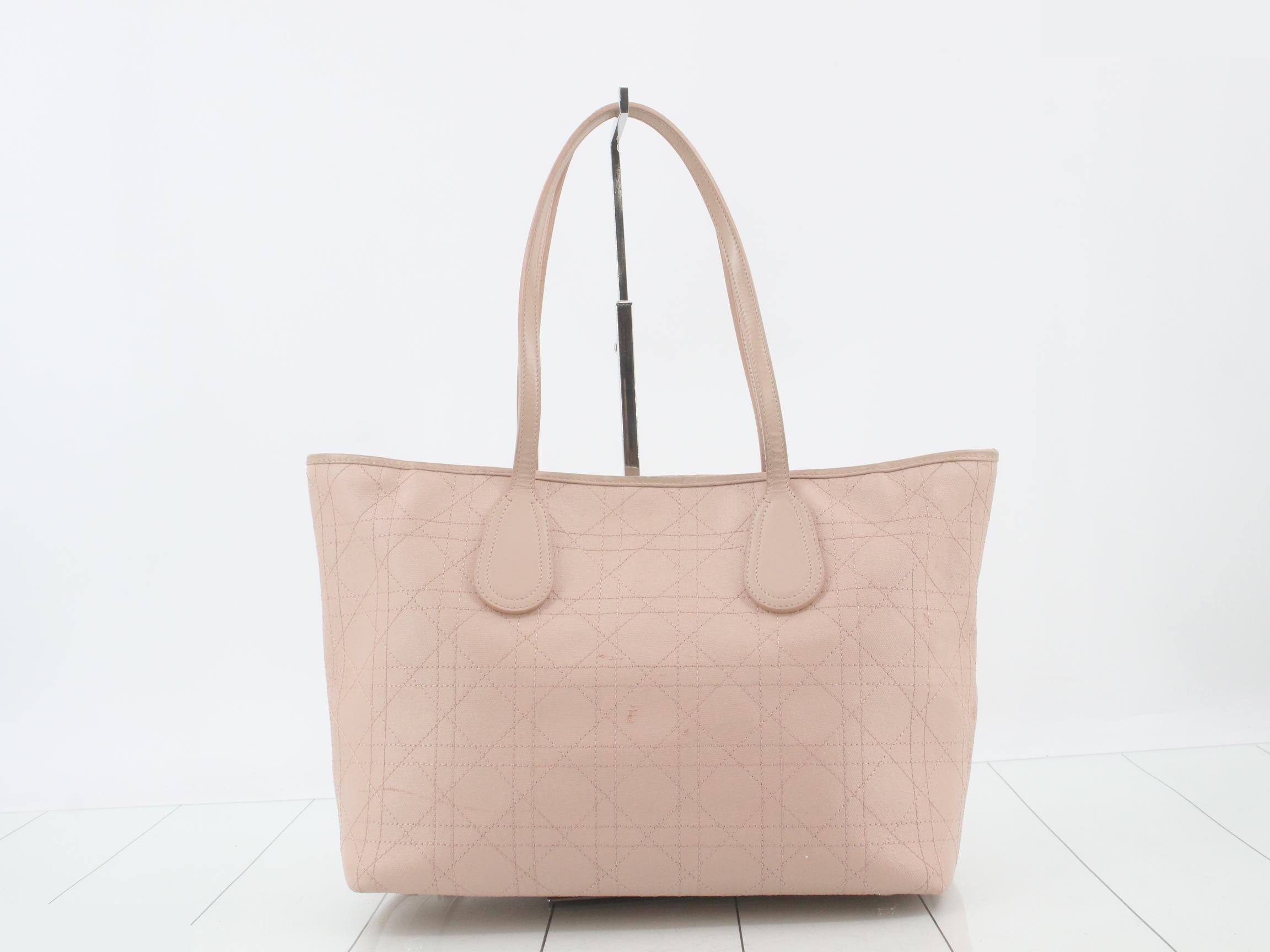 Cannage Tote Bag, Pink, 01 0134 — view 2