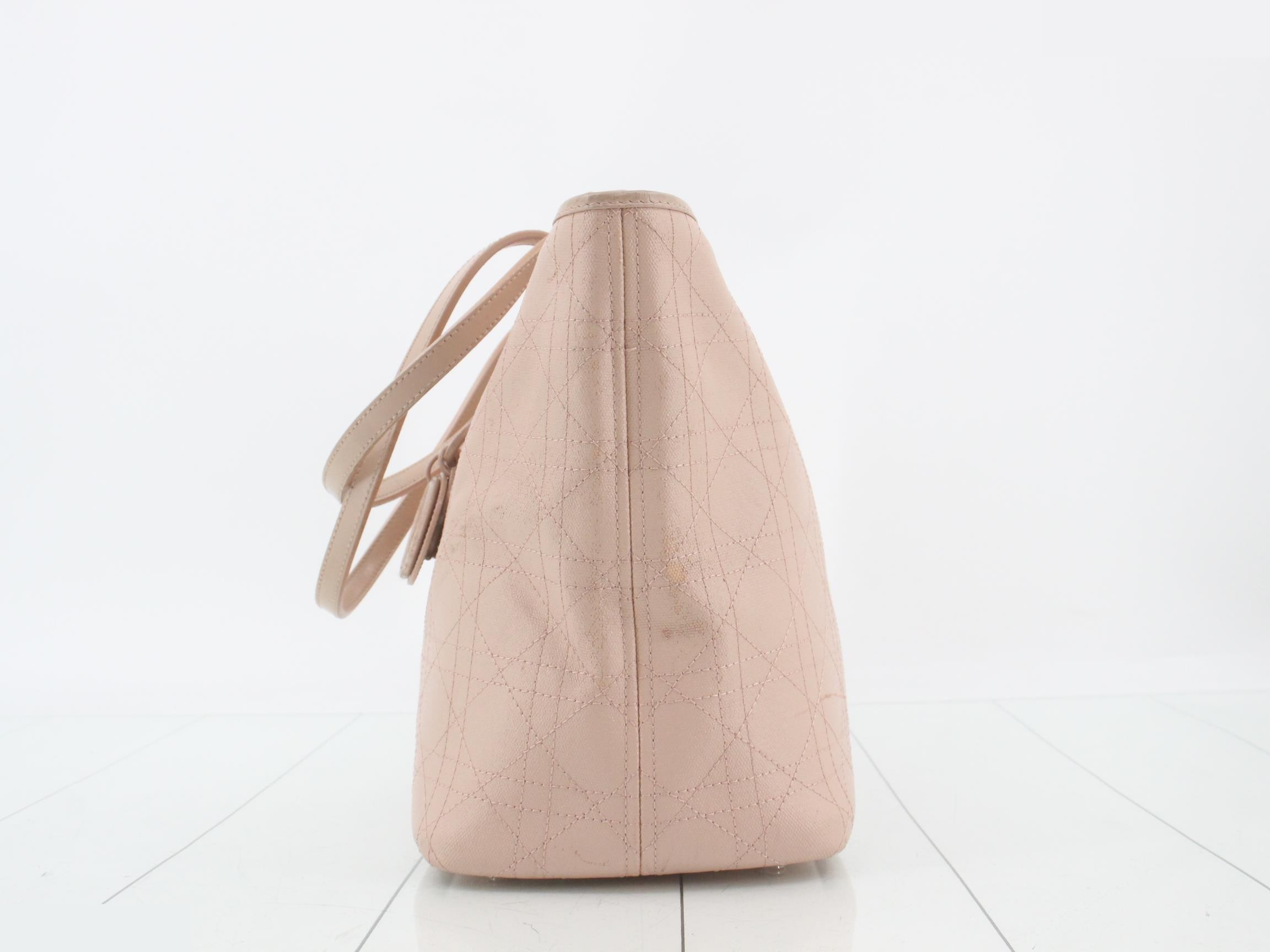 Cannage Tote Bag, Pink, 01 0134 — view 3