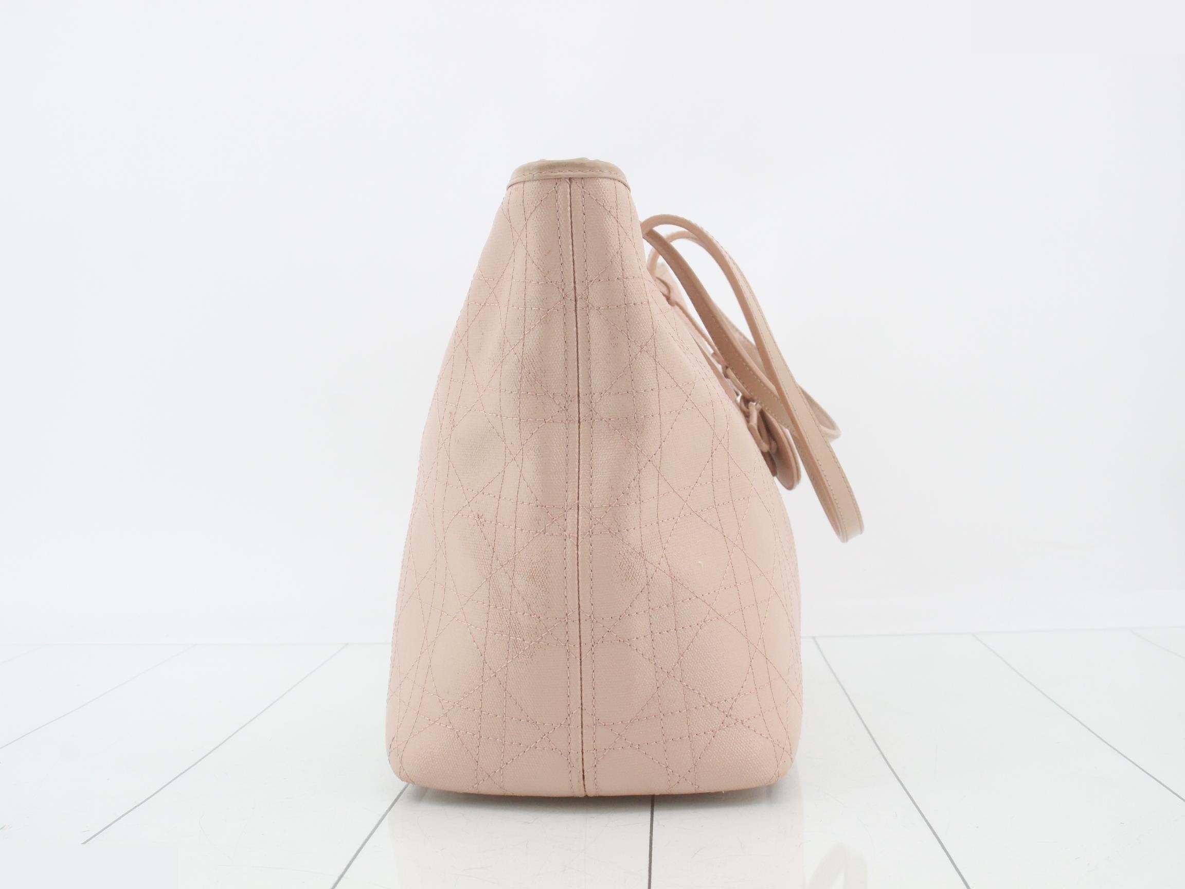 Cannage Tote Bag, Pink, 01 0134 — view 4