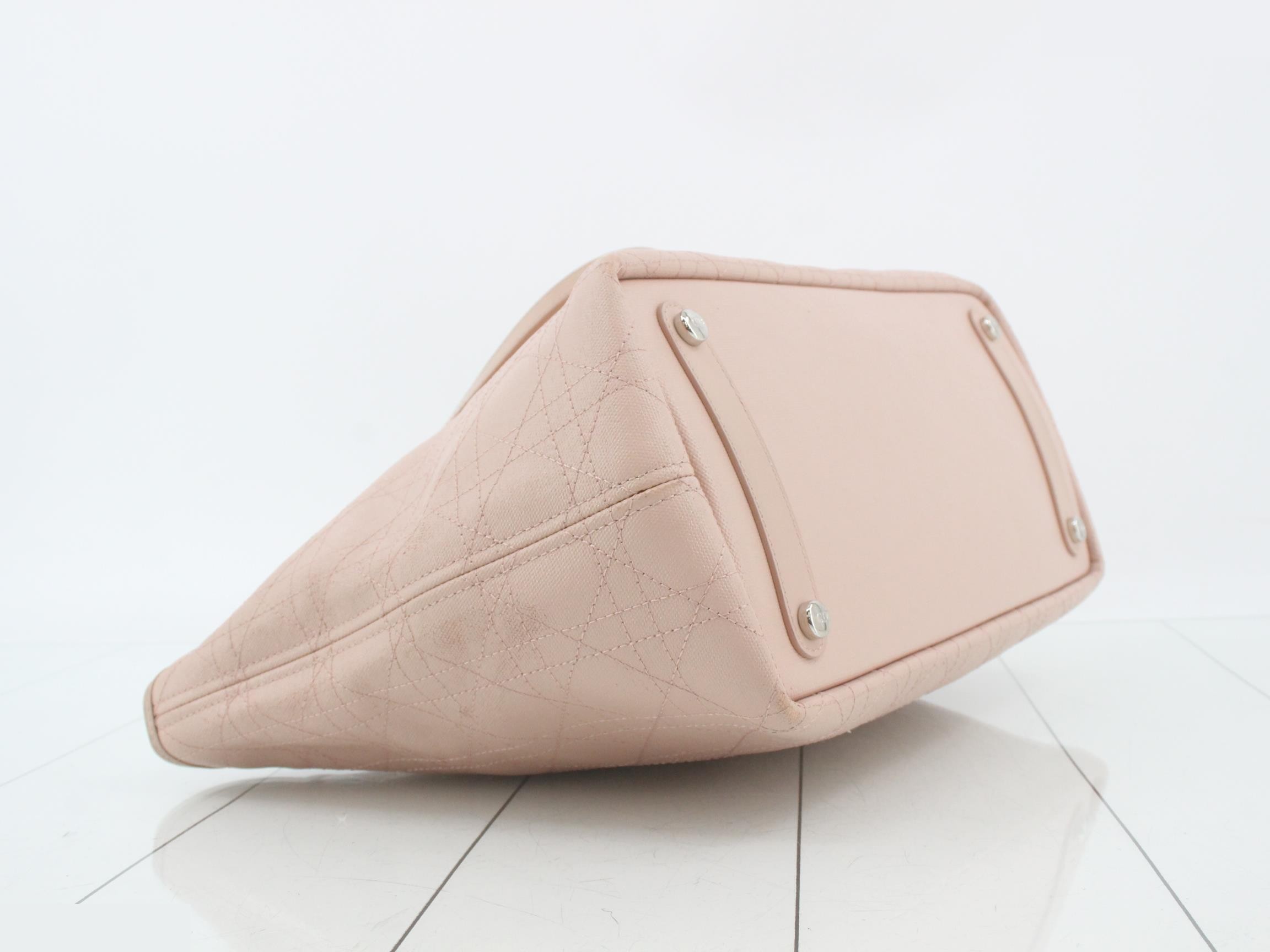 Cannage Tote Bag, Pink, 01 0134 — view 5