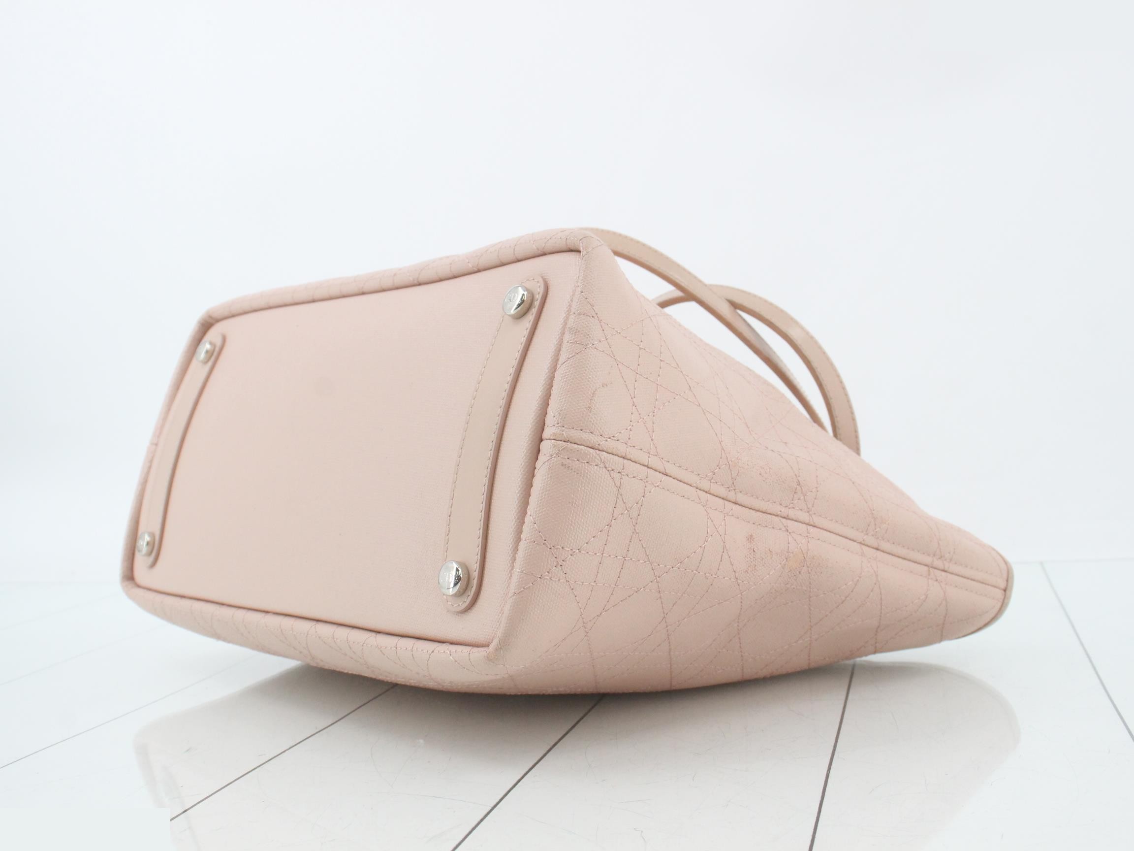 Cannage Tote Bag, Pink, 01 0134 — view 6