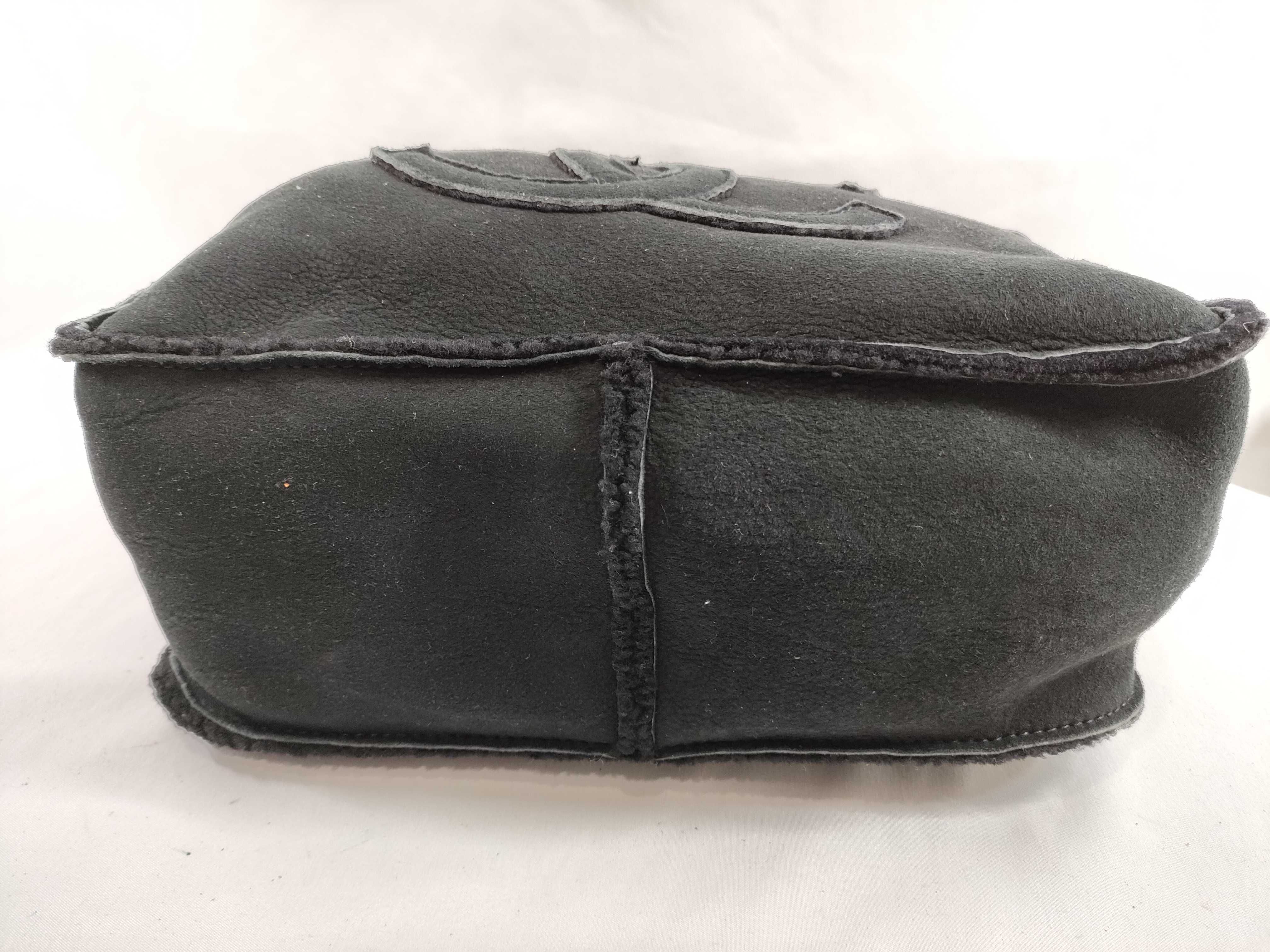 Shearling Handbag, Black, with Seal/Guarantee Card. — view 7