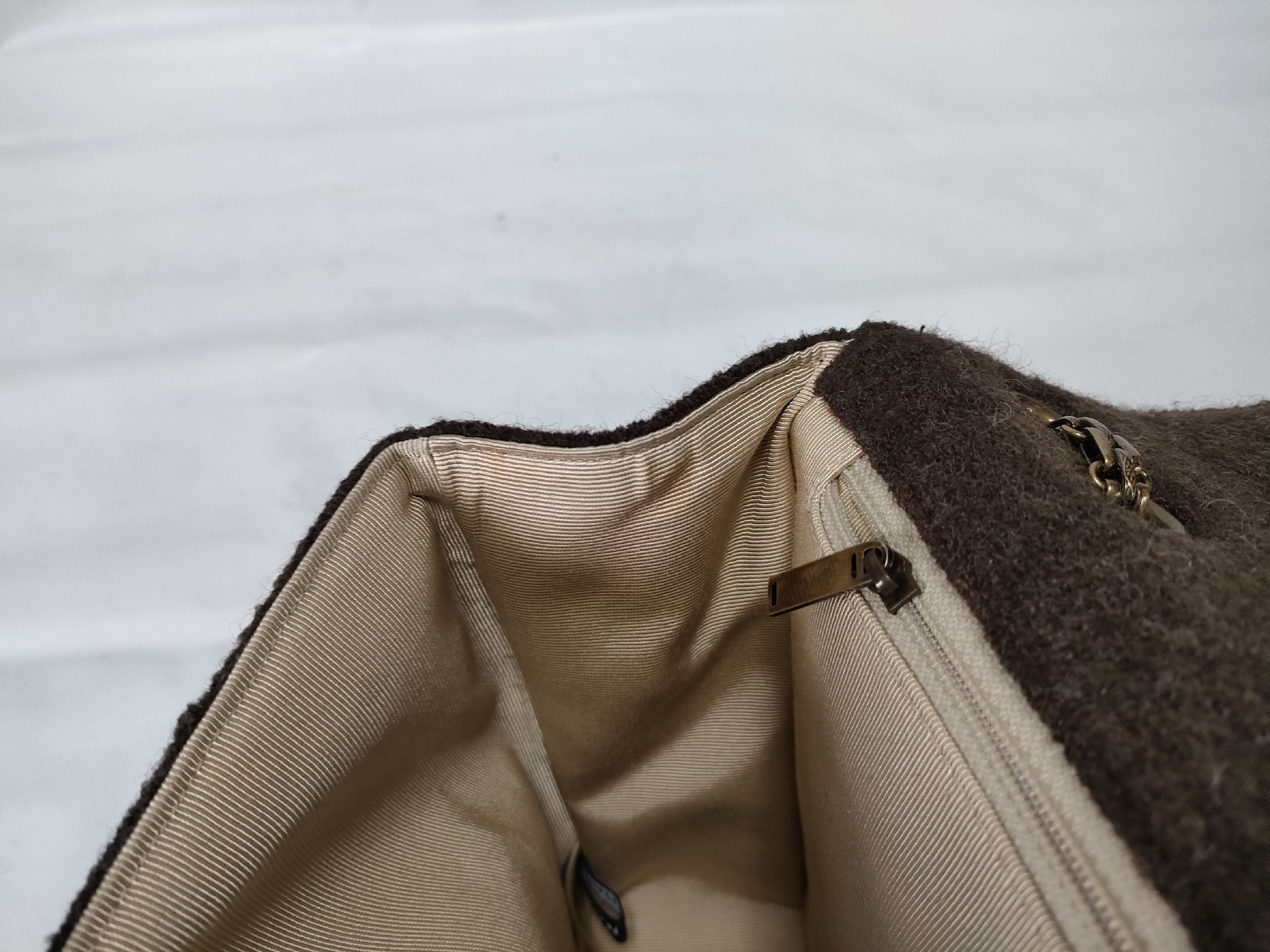 Chocolate Bar 2.55 Wool Chain Shoulder Bag (No. 5) — view 13