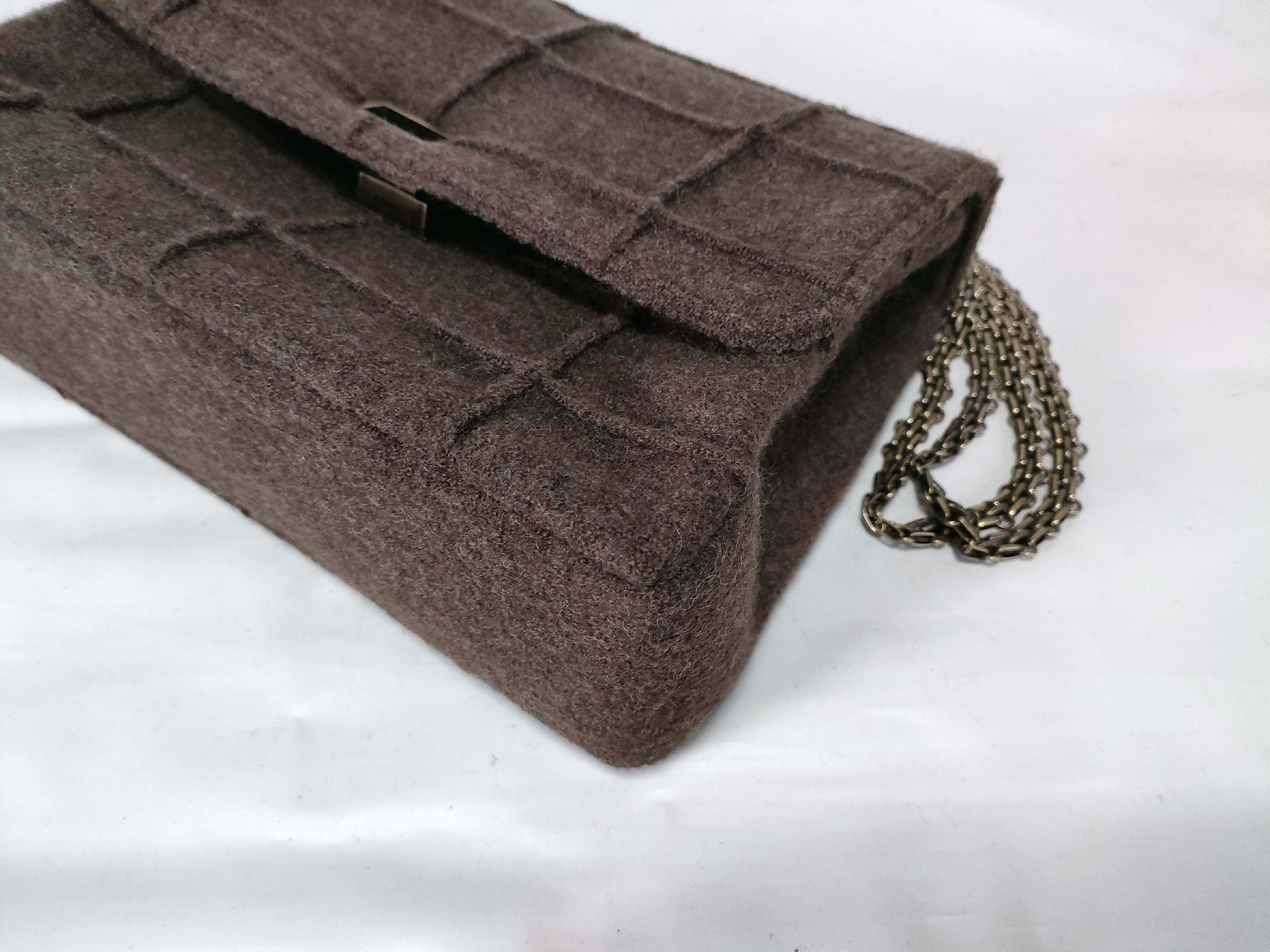 Chocolate Bar 2.55 Wool Chain Shoulder Bag (No. 5) — view 6