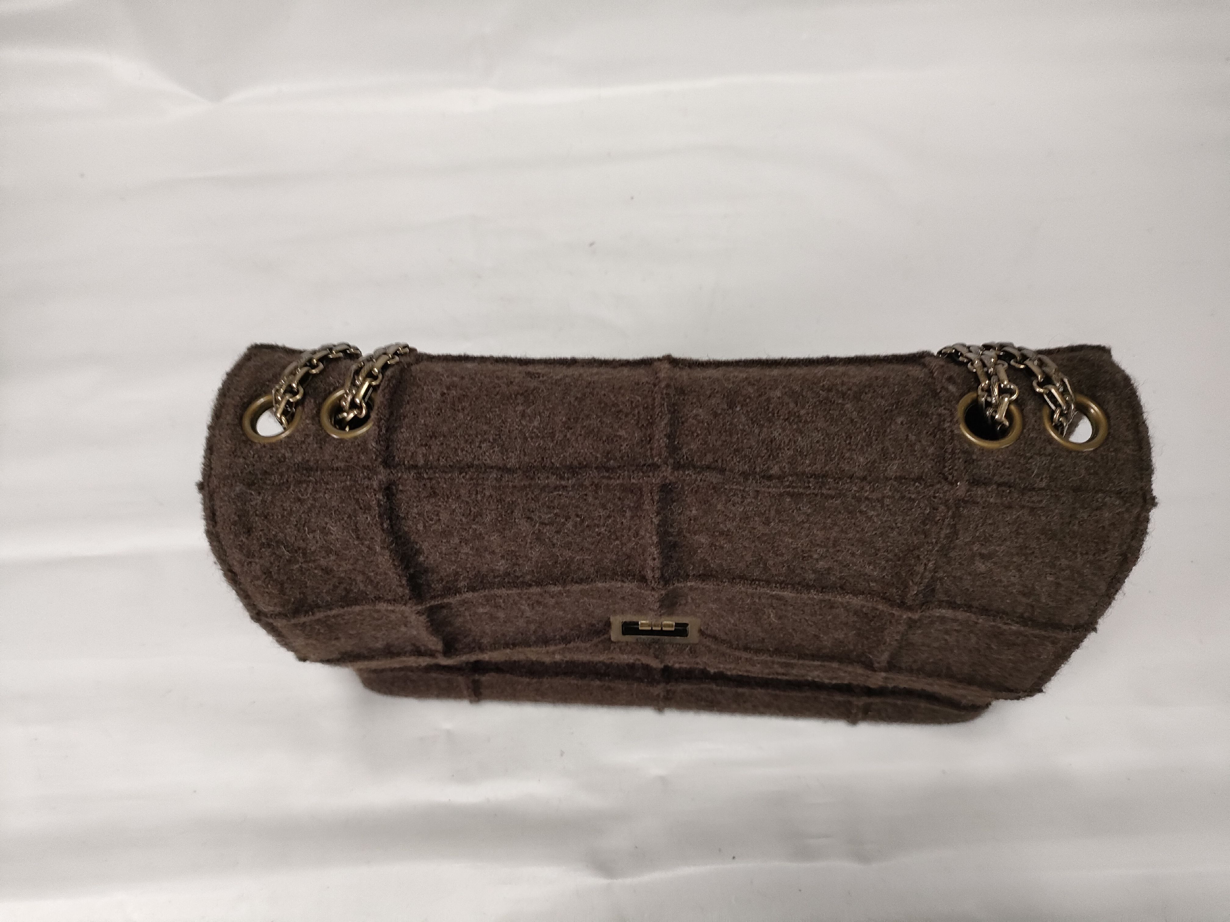 Chocolate Bar 2.55 Wool Chain Shoulder Bag (No. 5) — view 8