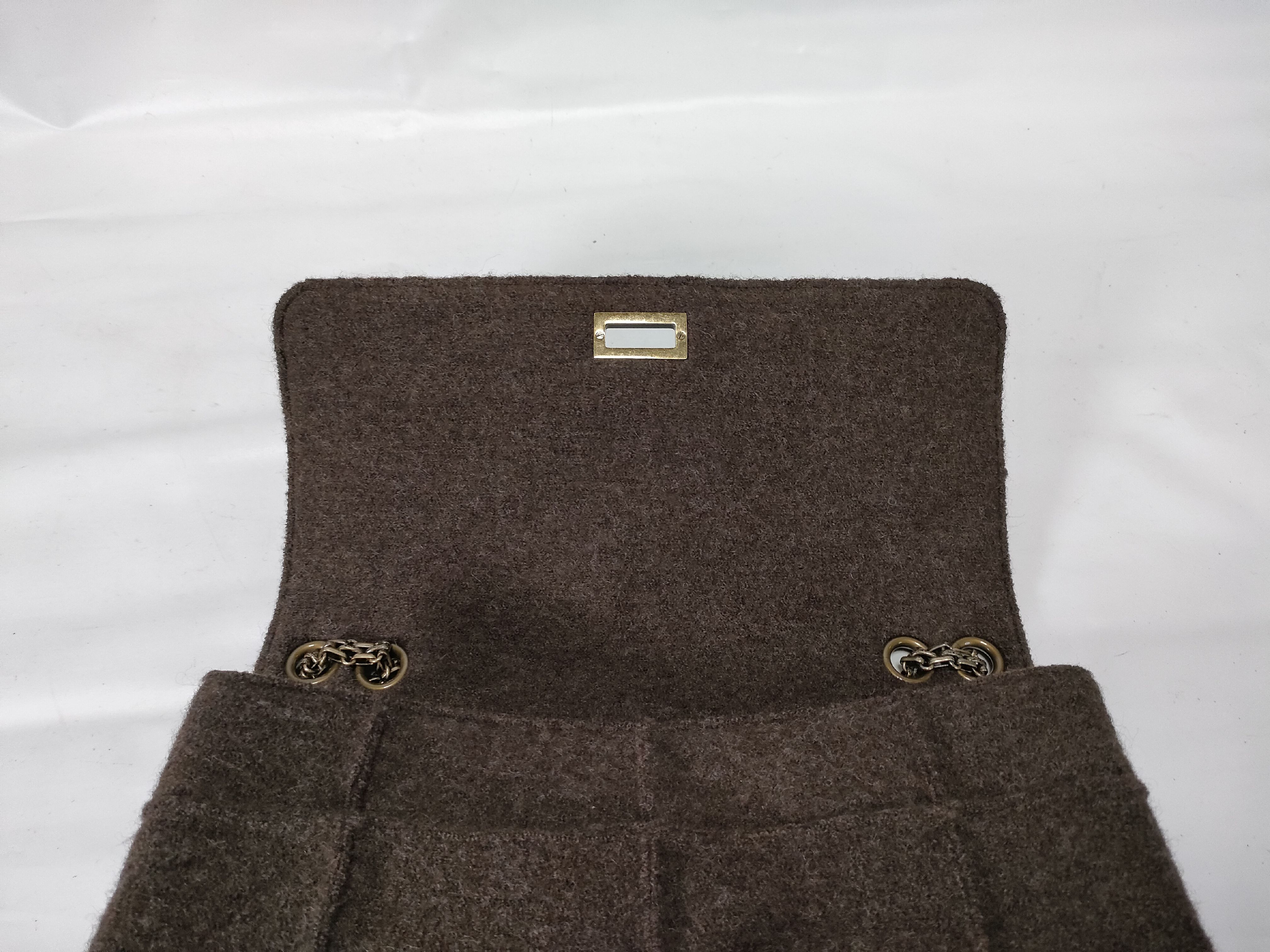Chocolate Bar 2.55 Wool Chain Shoulder Bag (No. 5) — view 9